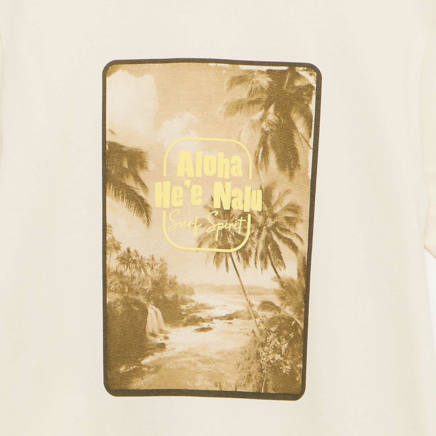 Short-sleeved graphic print T-shirt WHITE