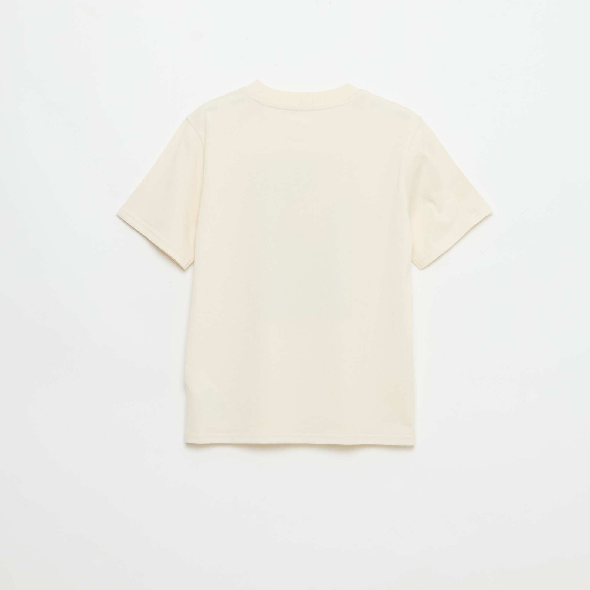 Short-sleeved graphic print T-shirt WHITE