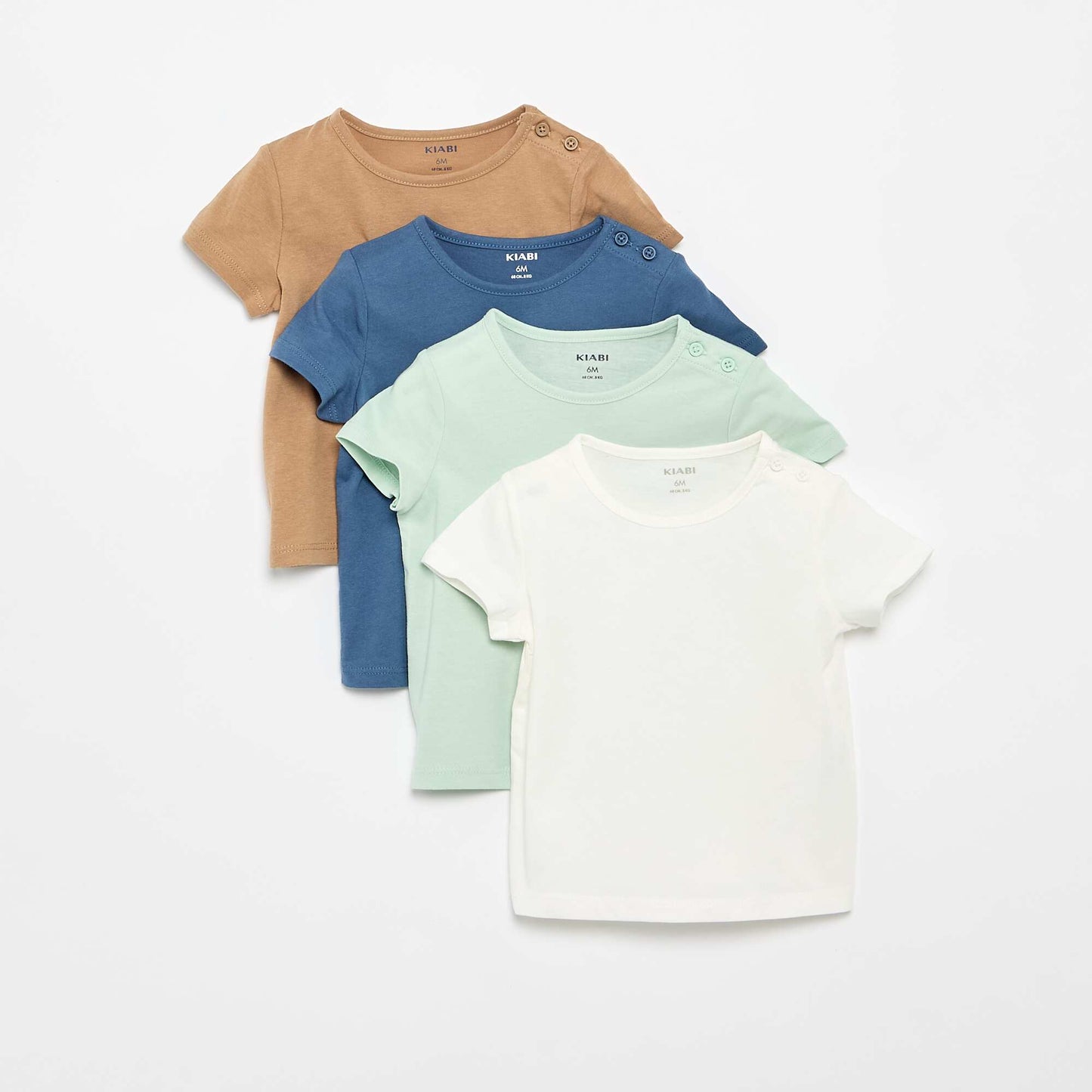 Pack of 4 Plain T-shirts WHITE