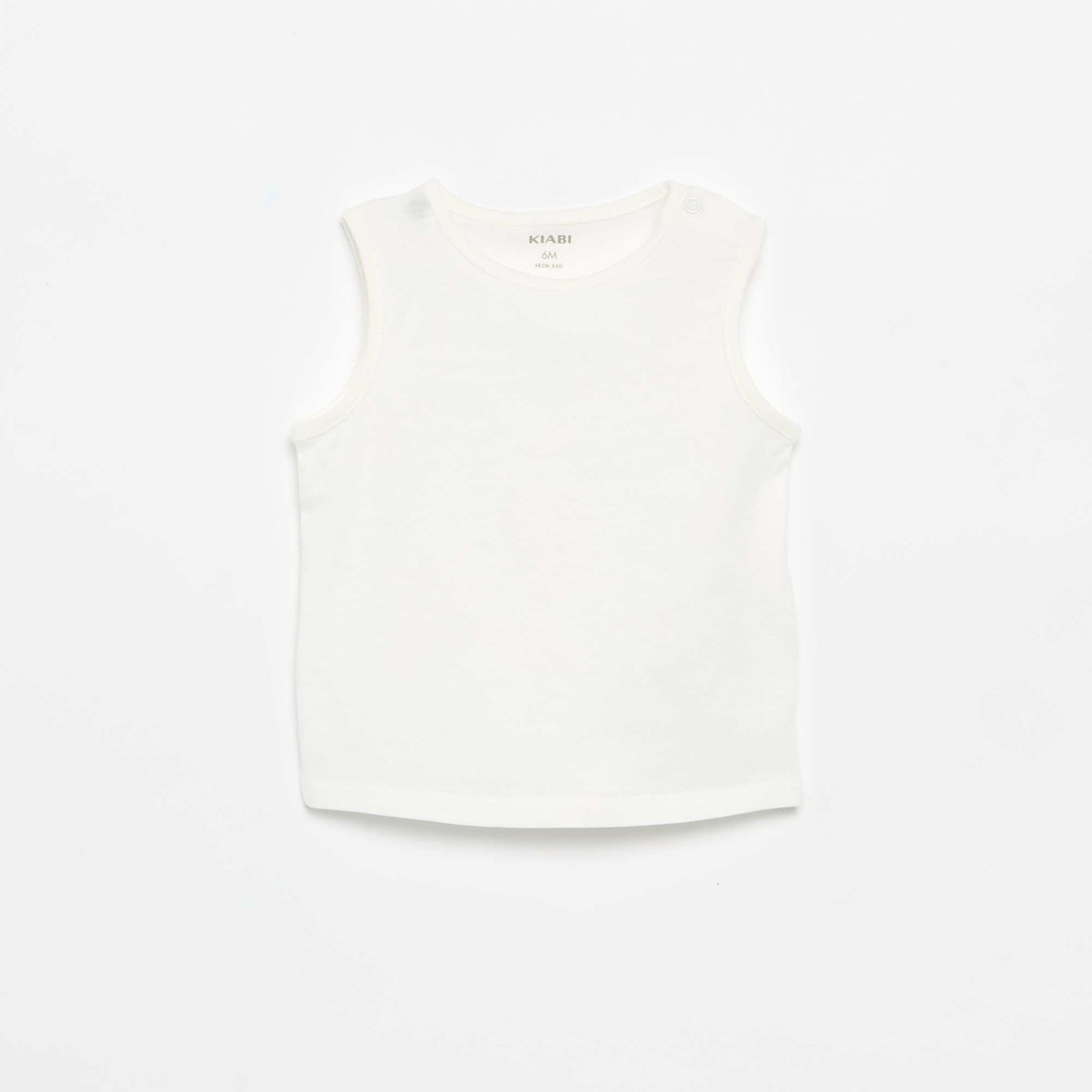 Pack of 4 Plain Tank Tops WHITE