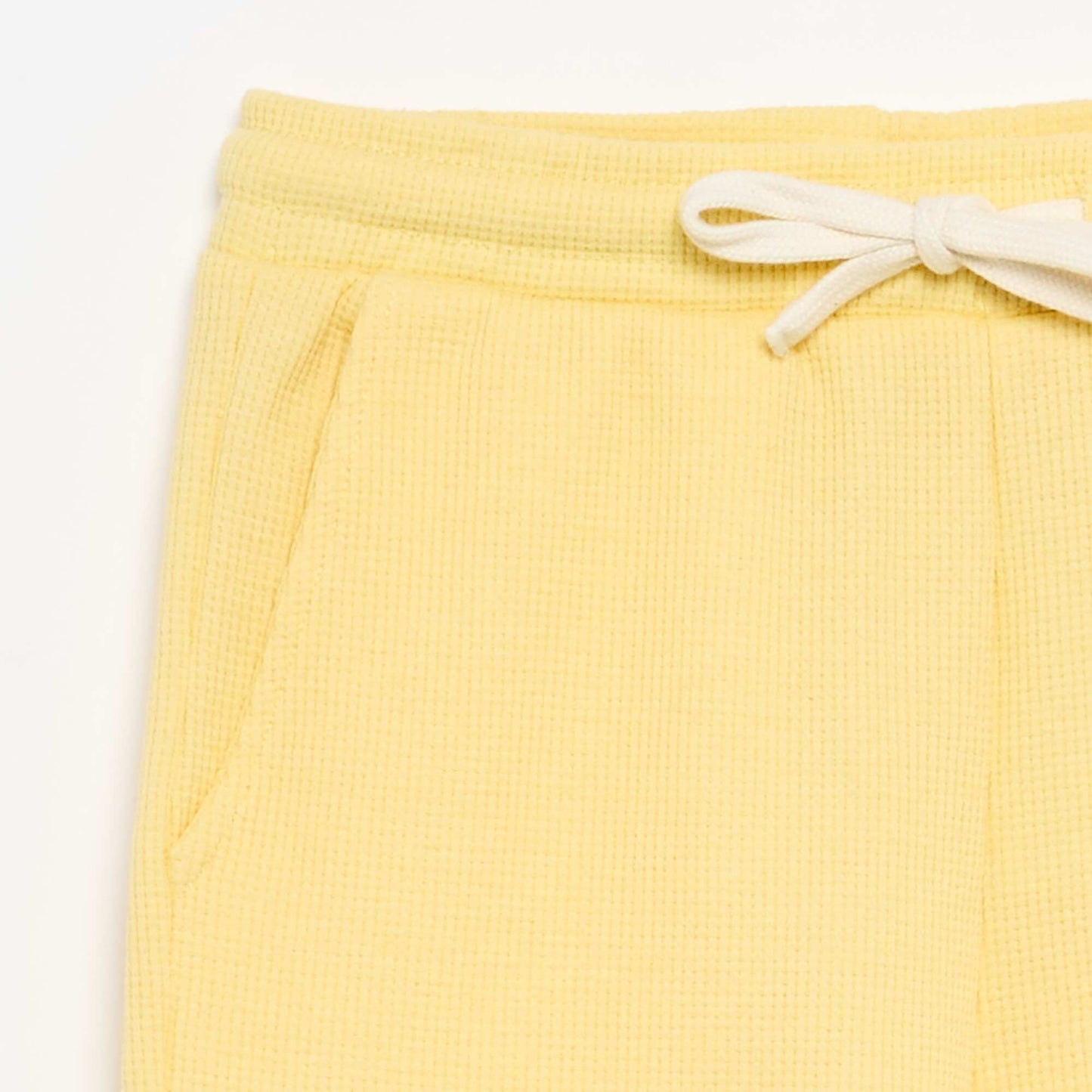 Waffle Knit Shorts YELLOW