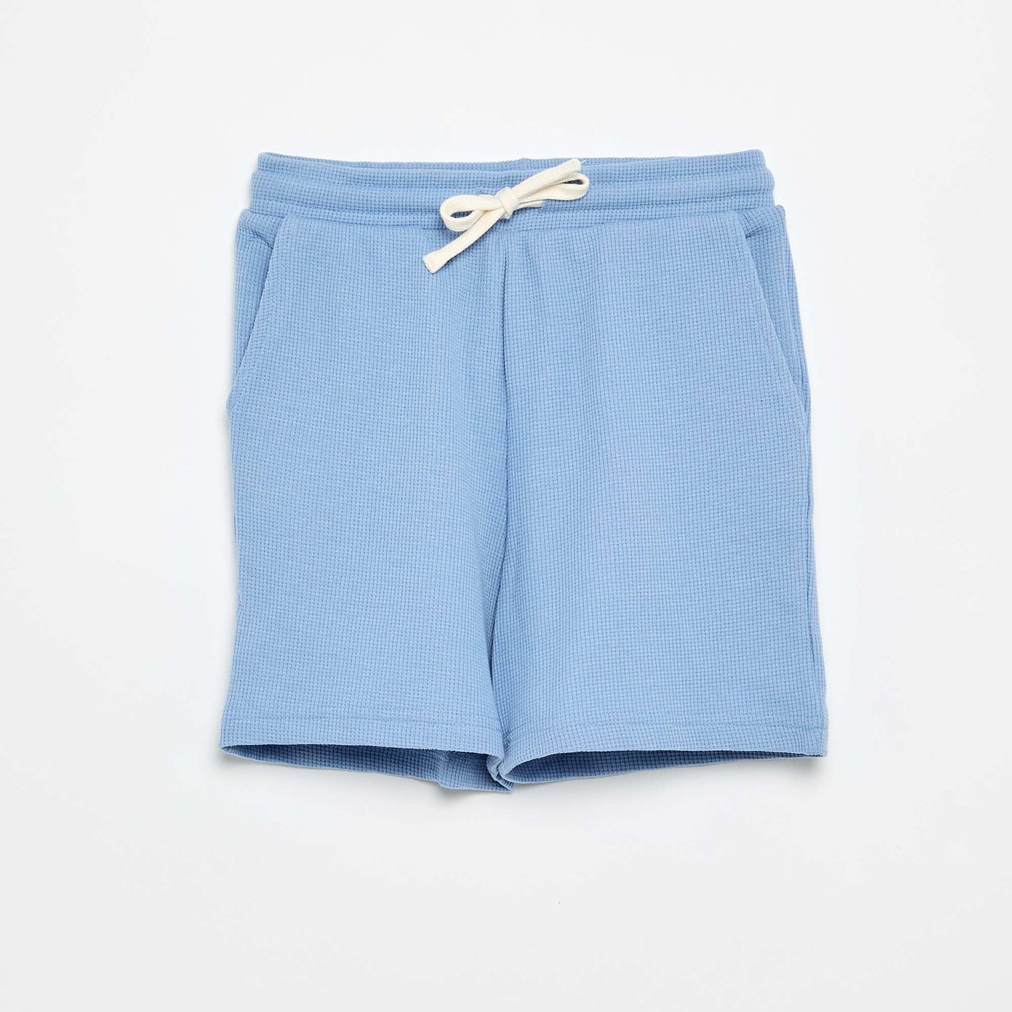 Waffle Knit Shorts BLUE