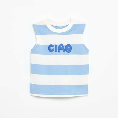 Printed Tank Top BLUE