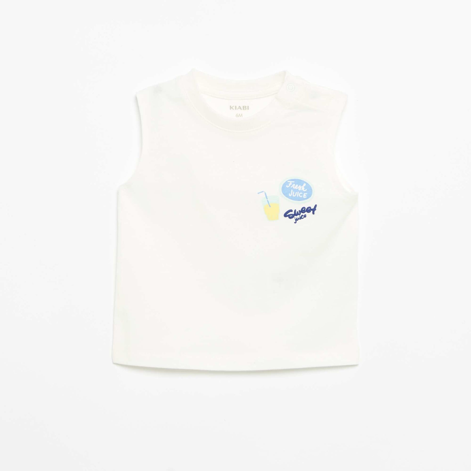 Printed Tank Top WHITE