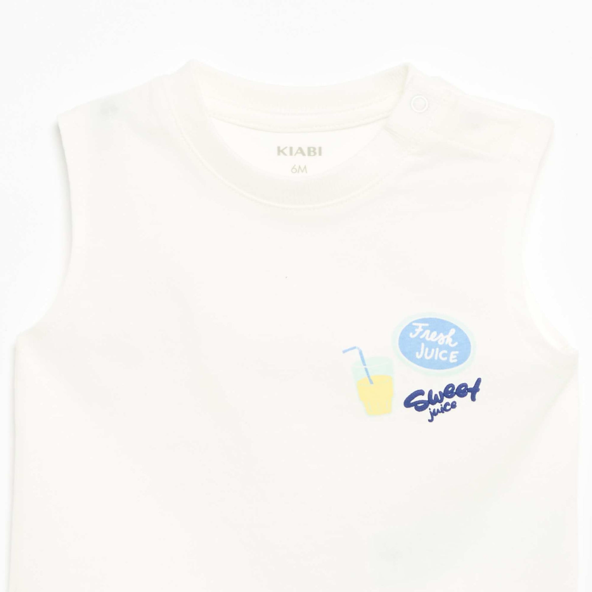 Printed Tank Top WHITE
