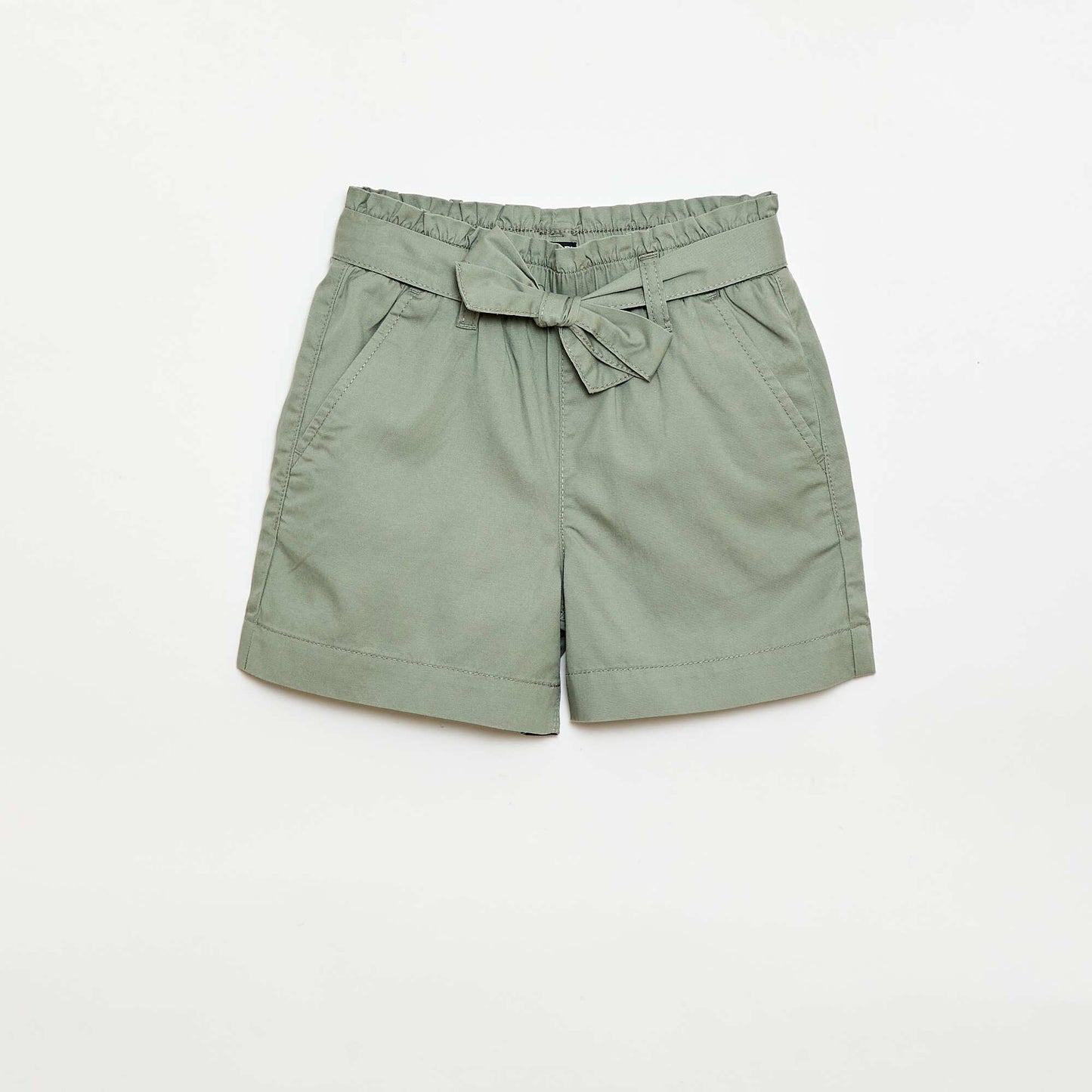 Tie-Waist Shorts GREEN