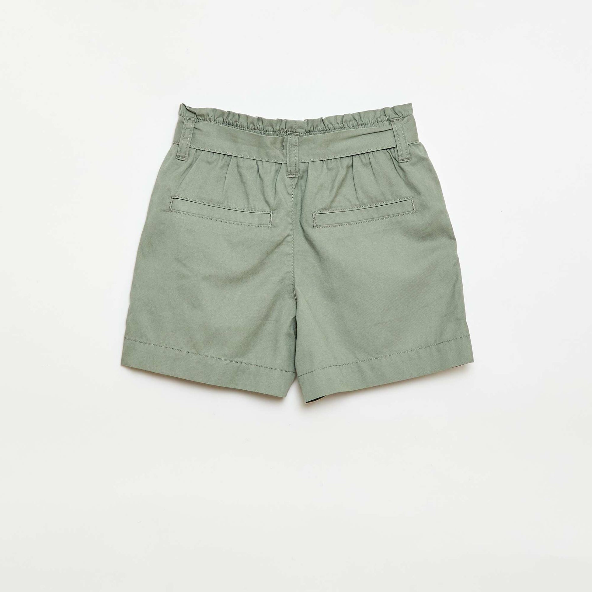 Tie-Waist Shorts GREEN
