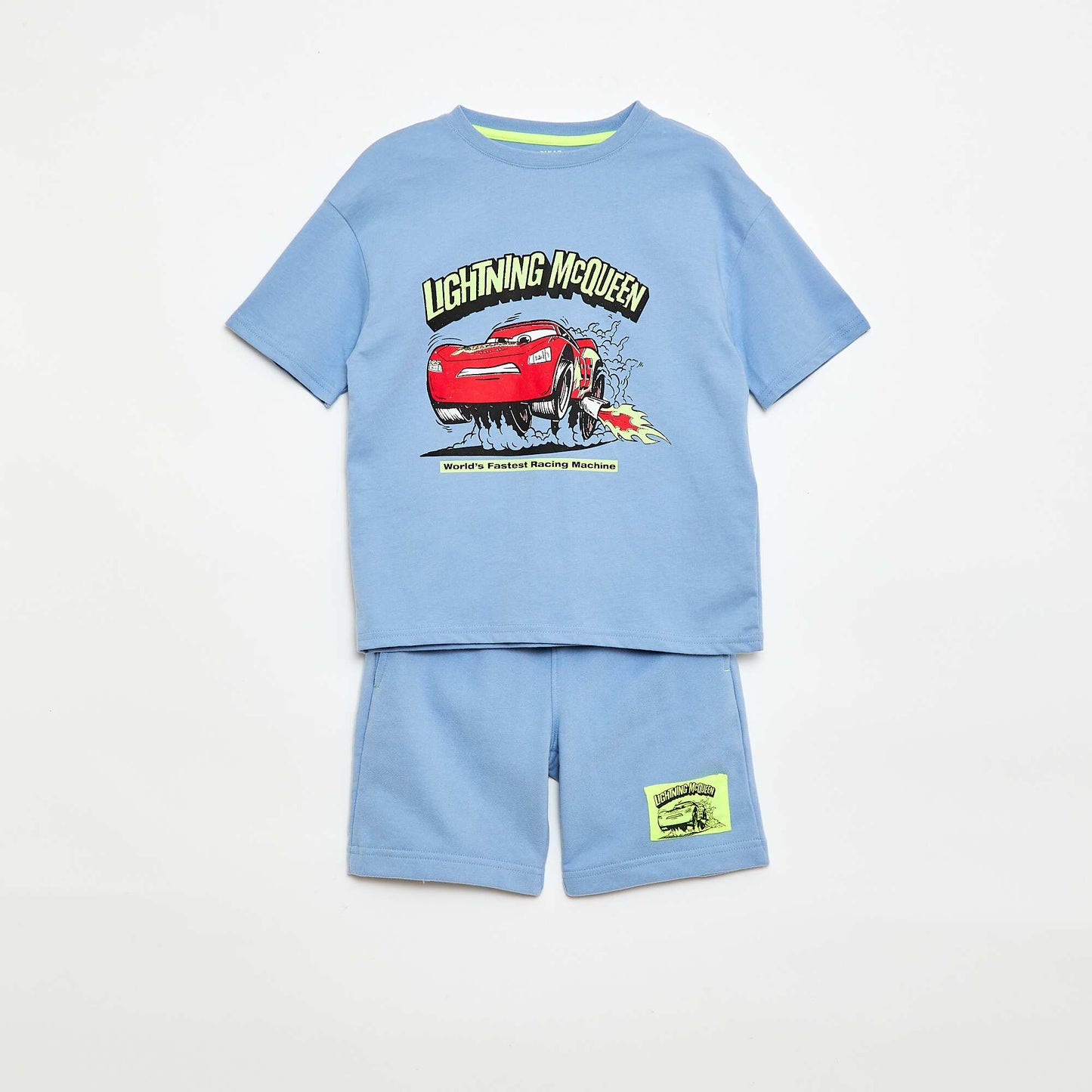 'Disney' T-shirt and Bermuda Set - 2 Pieces BLUE