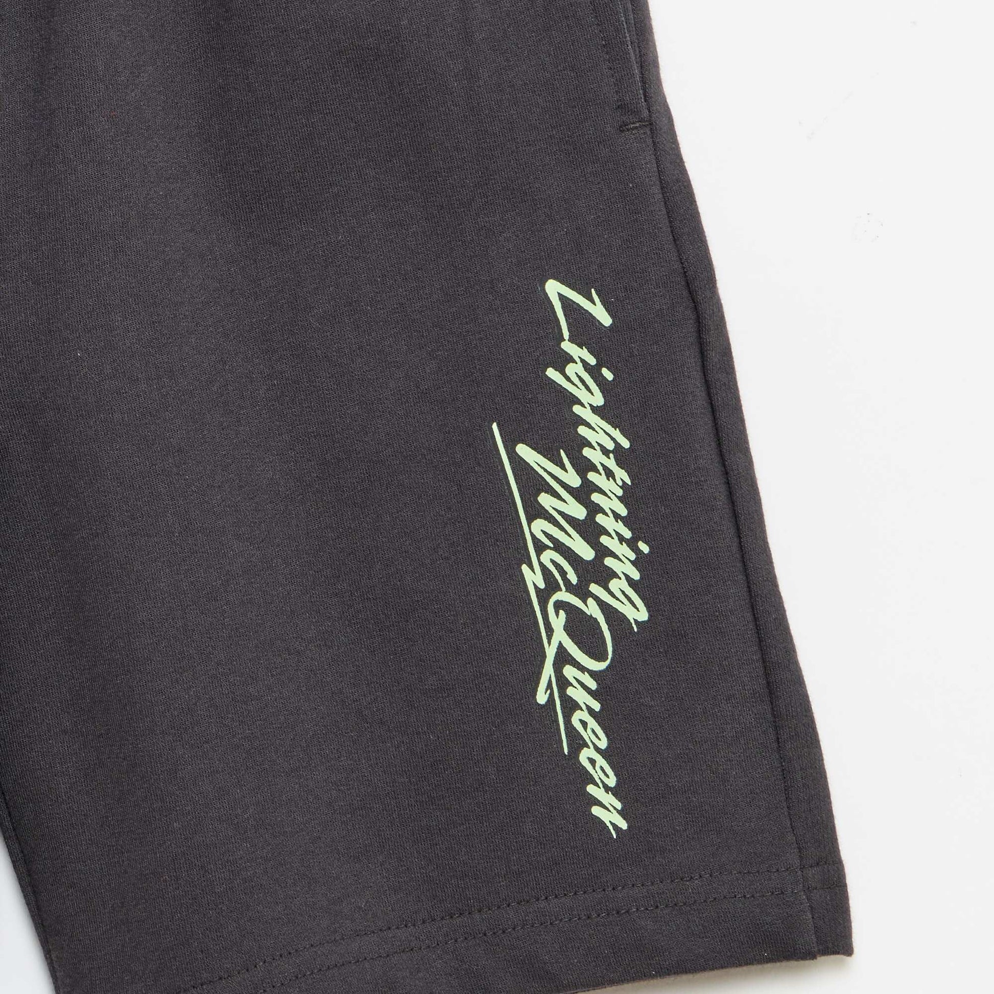 Pack of 'Cars' Fleece Bermuda Shorts BROWN