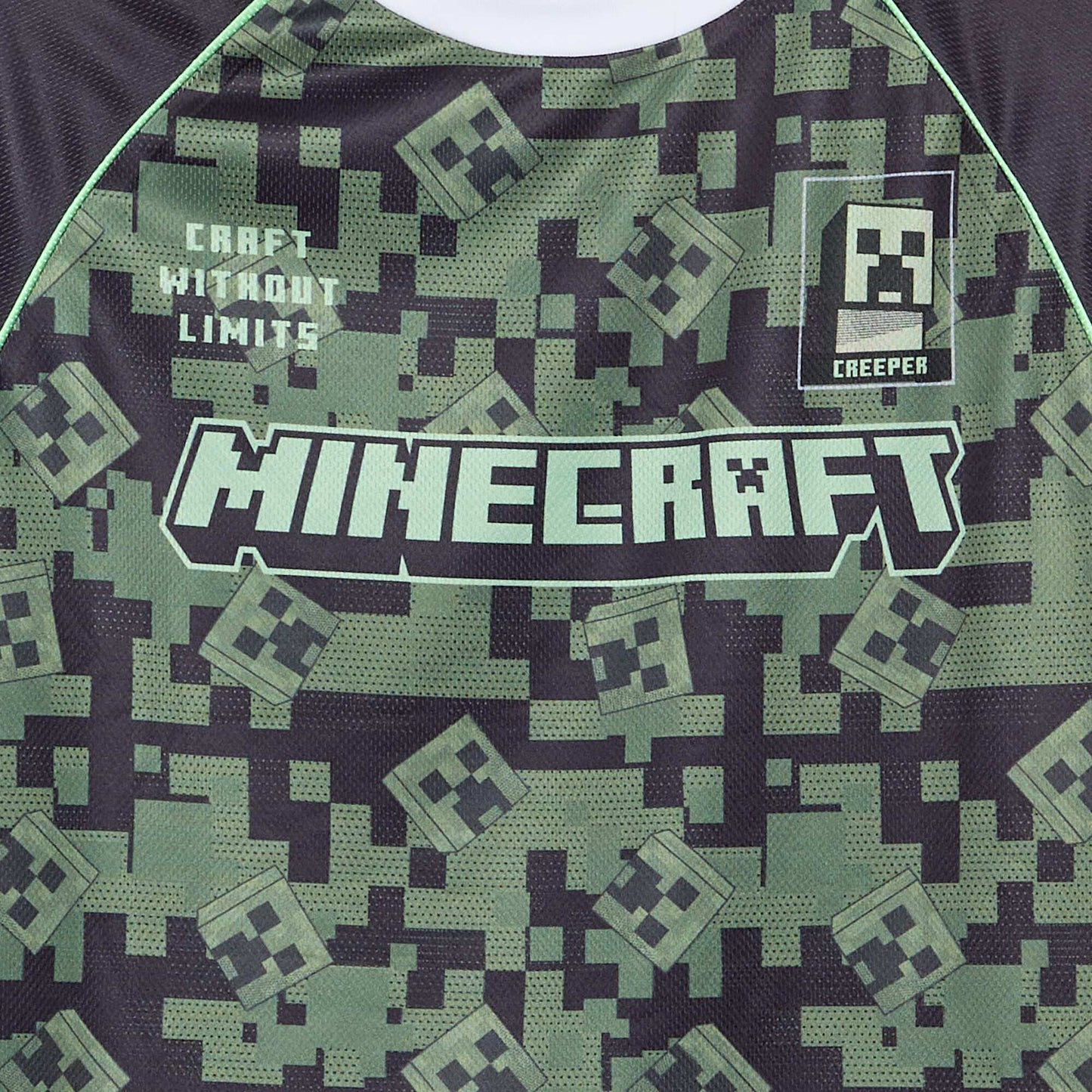 Minecraft Bermuda Shorts + T-shirt Set BLACK