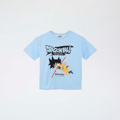 Short-sleeved 'Dragon Ball Z' Printed T-shirt BLUE