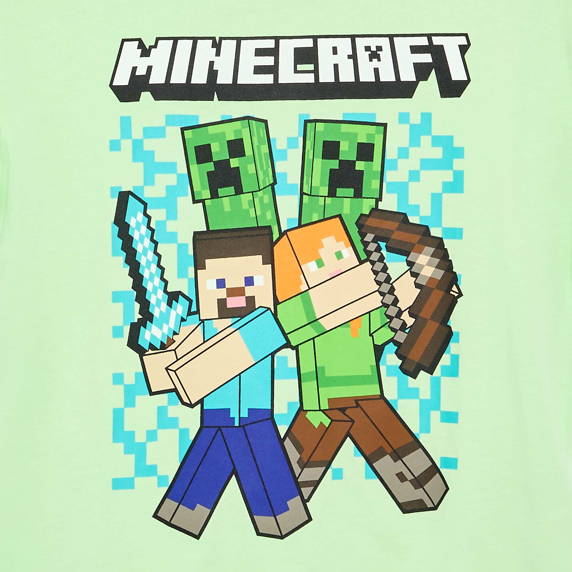 Short-sleeved 'Minecraft' T-shirt GREEN