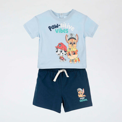 'Paw Patrol' Shorts + T-shirt Set - 2 Pieces BLUE