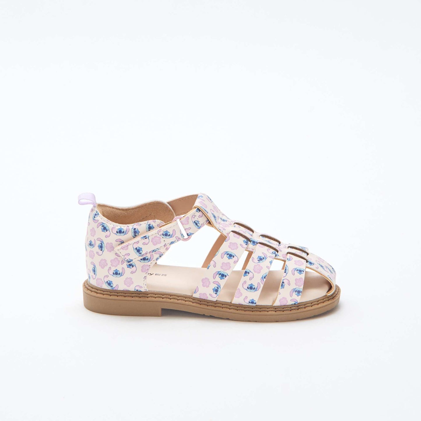 All-Over 'Disney' 'Stitch' Strap Sandals PINK