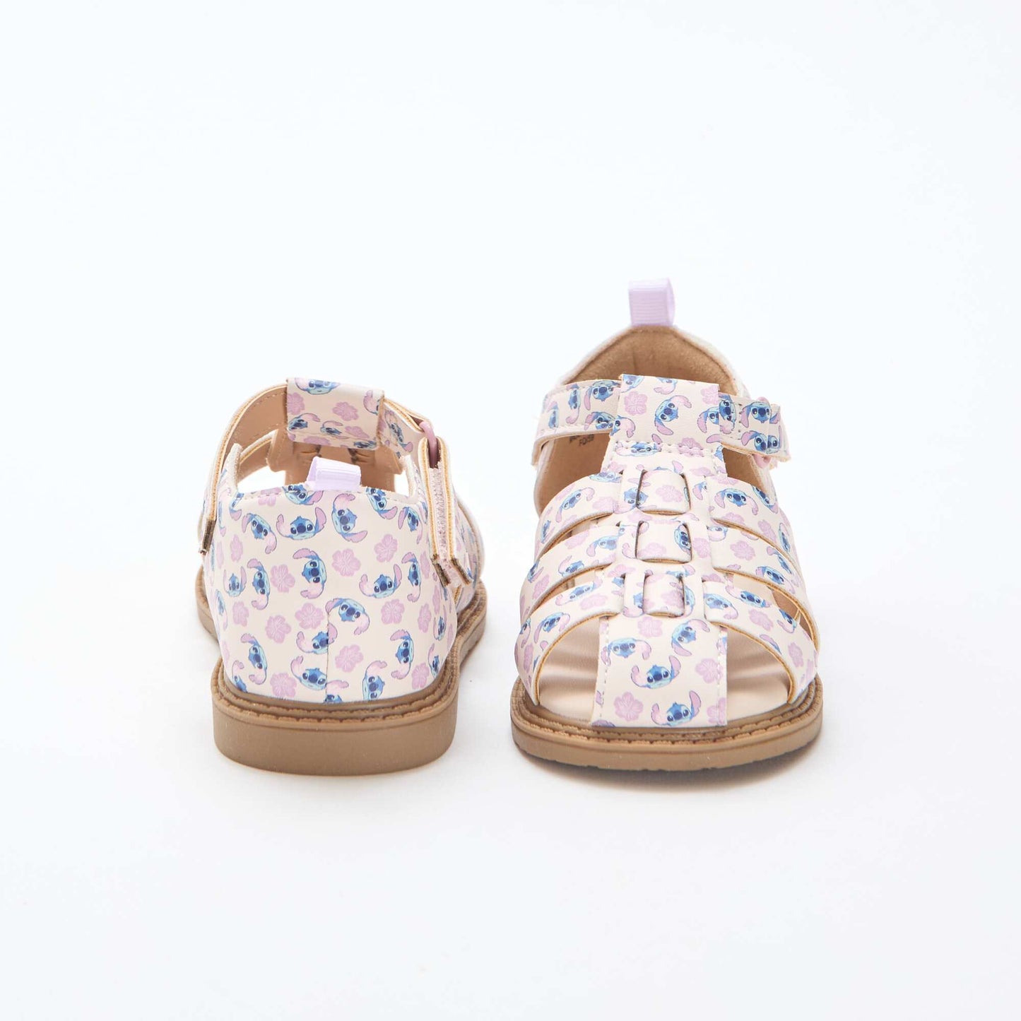 All-Over 'Disney' 'Stitch' Strap Sandals PINK