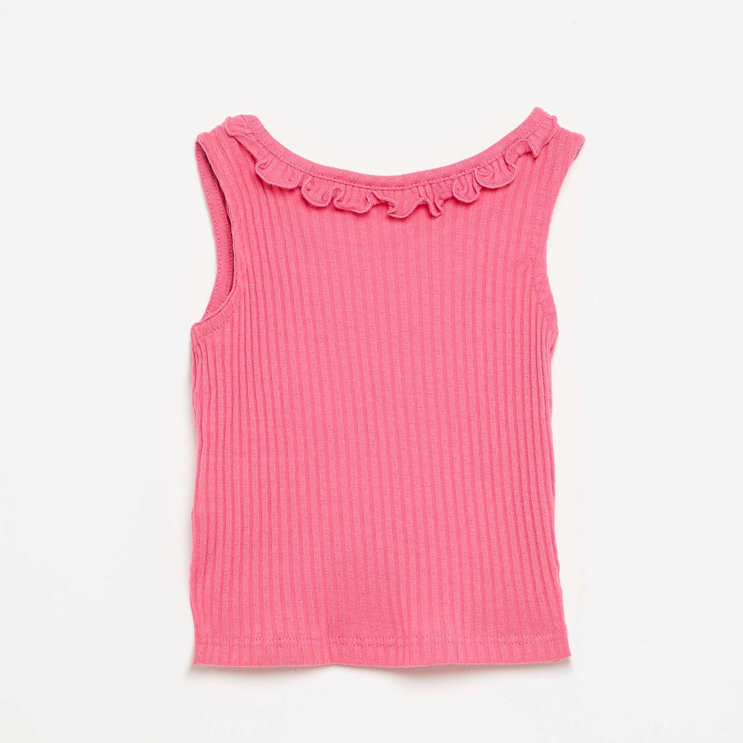 Pointelle knit shorts and tank top set PINK
