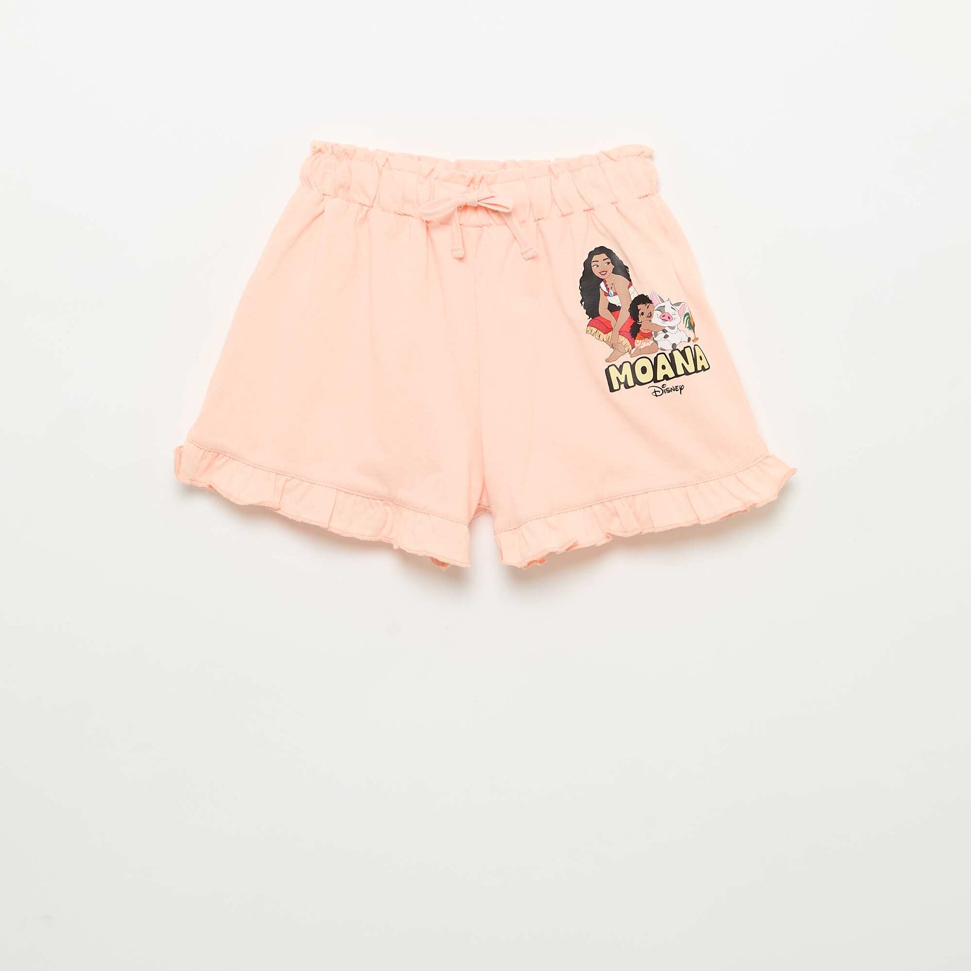 Ruffled Shorts and 'Disney' T-shirt Set ORANGE