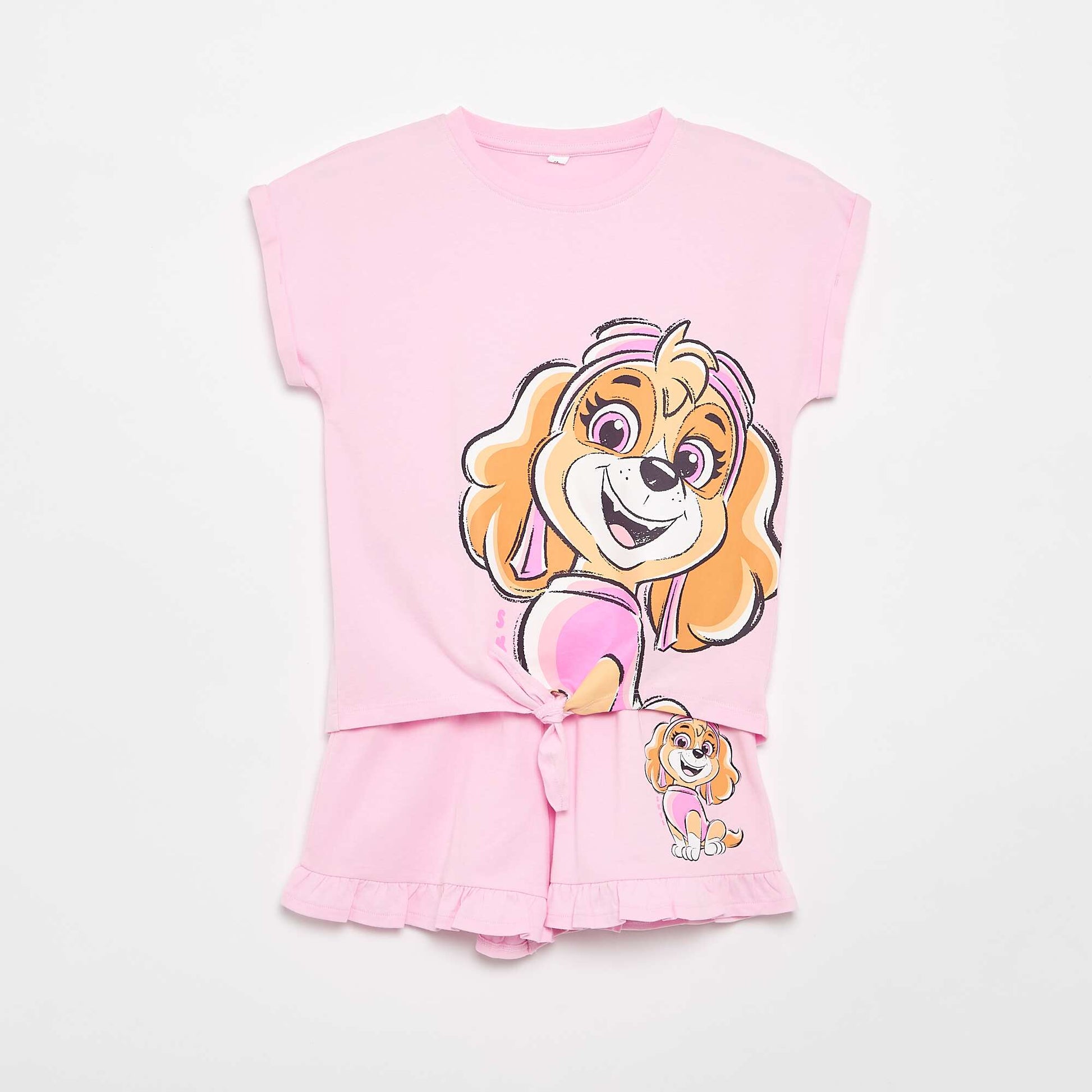 'Paw Patrol' Shorts and T-shirt Set PINK