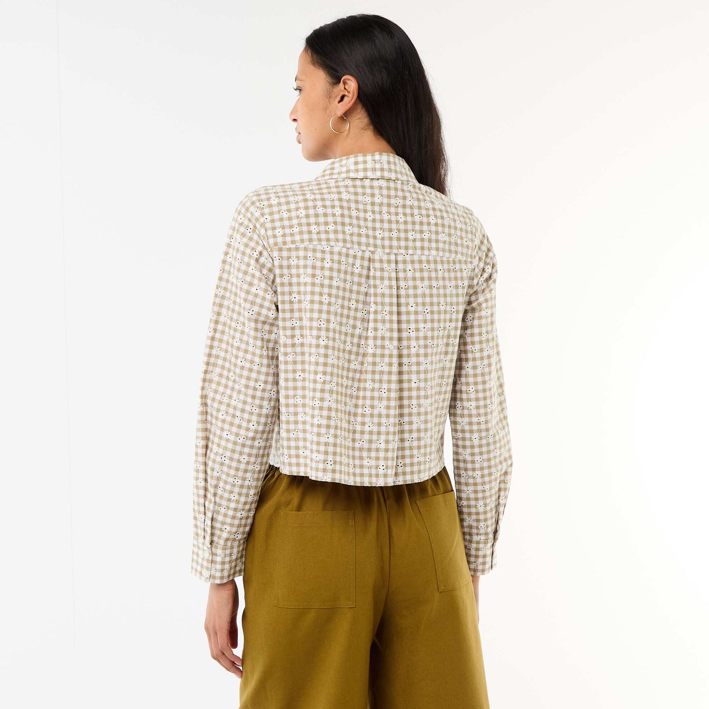 All-Over Embroidered Shirt GREEN
