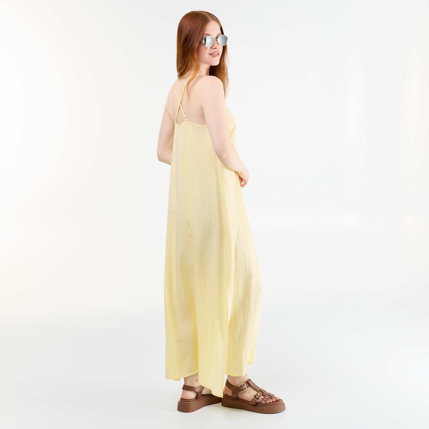 Fluid long dress YELLOW