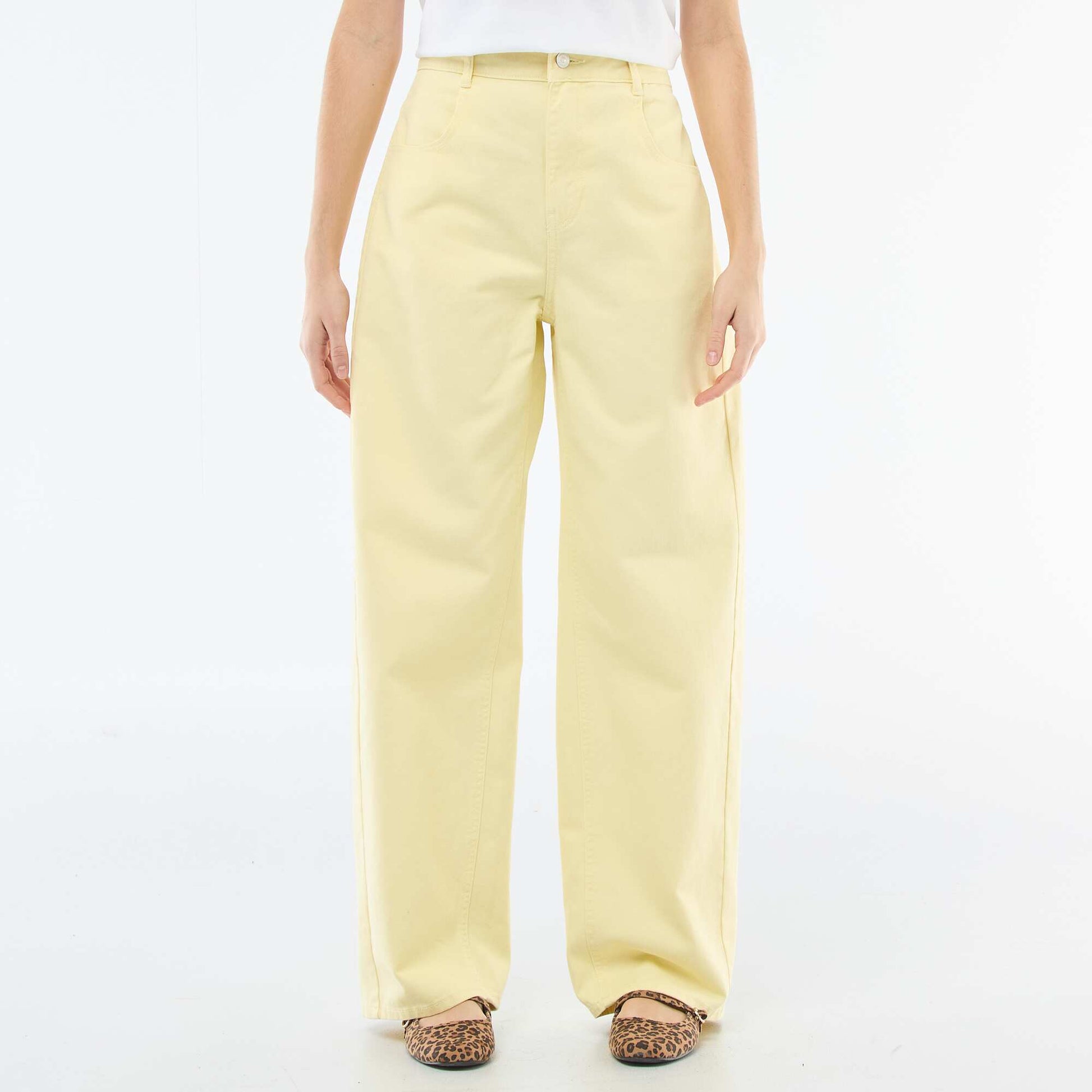 Balloon Fit Trousers YELLOW