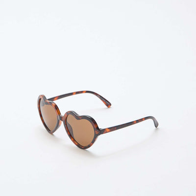 Heart-shaped sunglasses BROWN