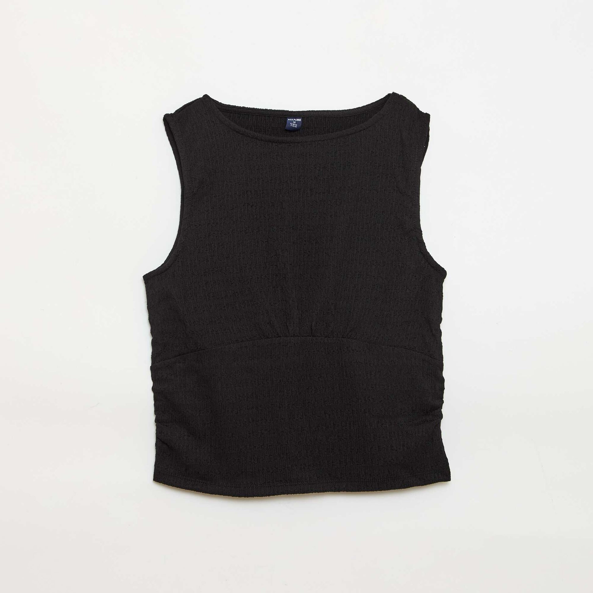 Fitted Crêpe Top BLACK