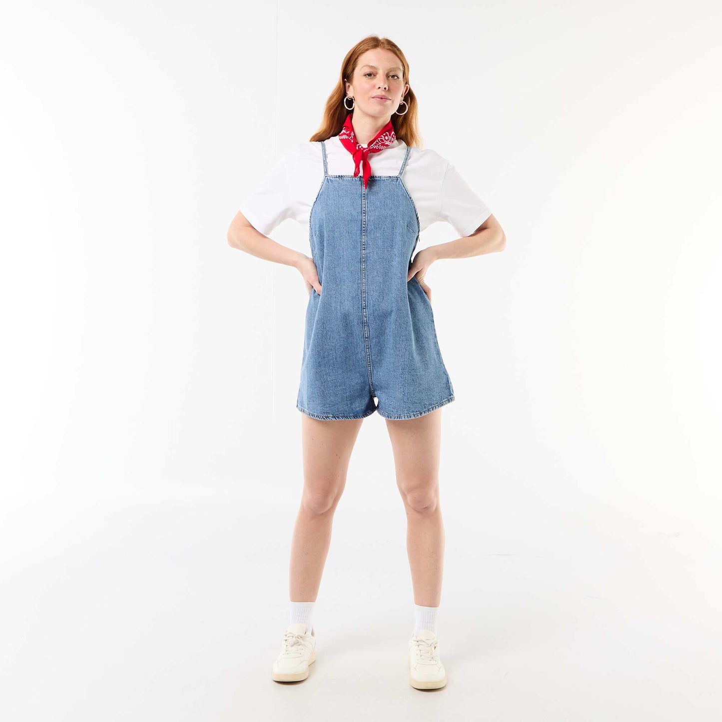 Dungaree Style Romper BLUE
