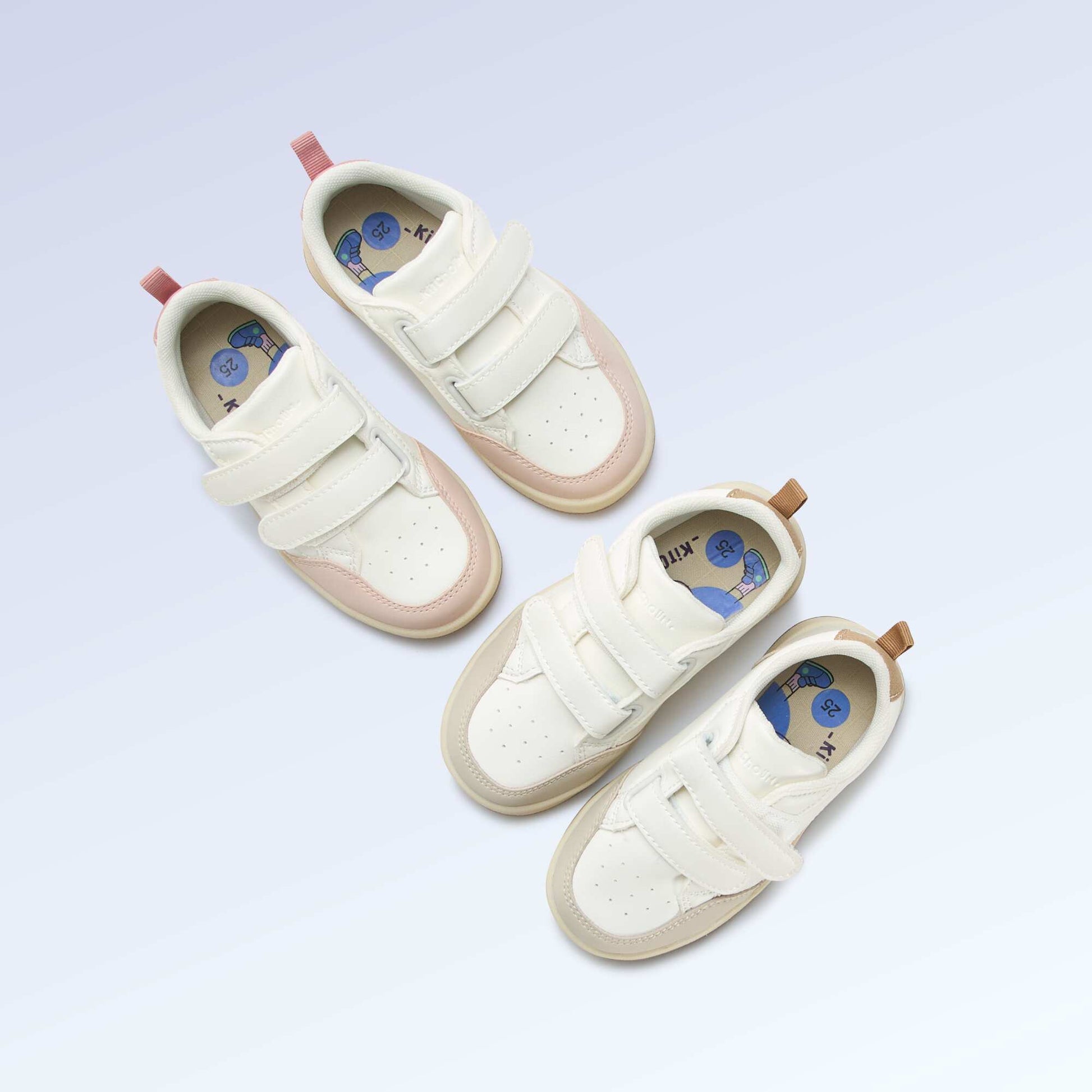Velcro Sneakers - 'Walking' Motor Skills Level 4 - Kitchoun PINK