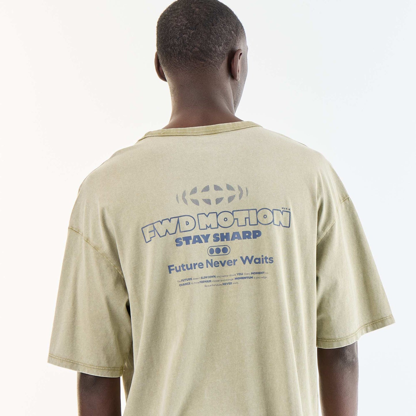 Vintage Style Short-Sleeved Printed T-shirt GREEN