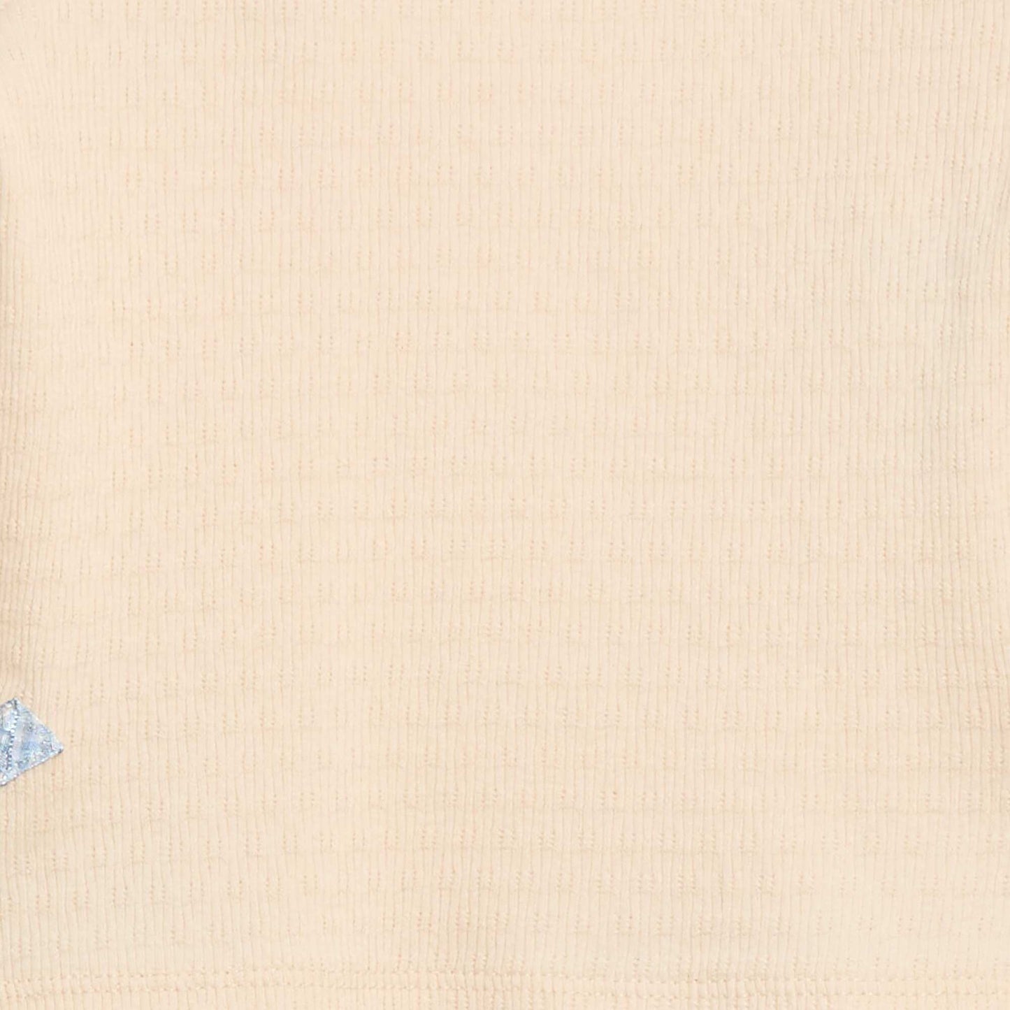 Rib-knit T-shirt with decorative knot details WHITE