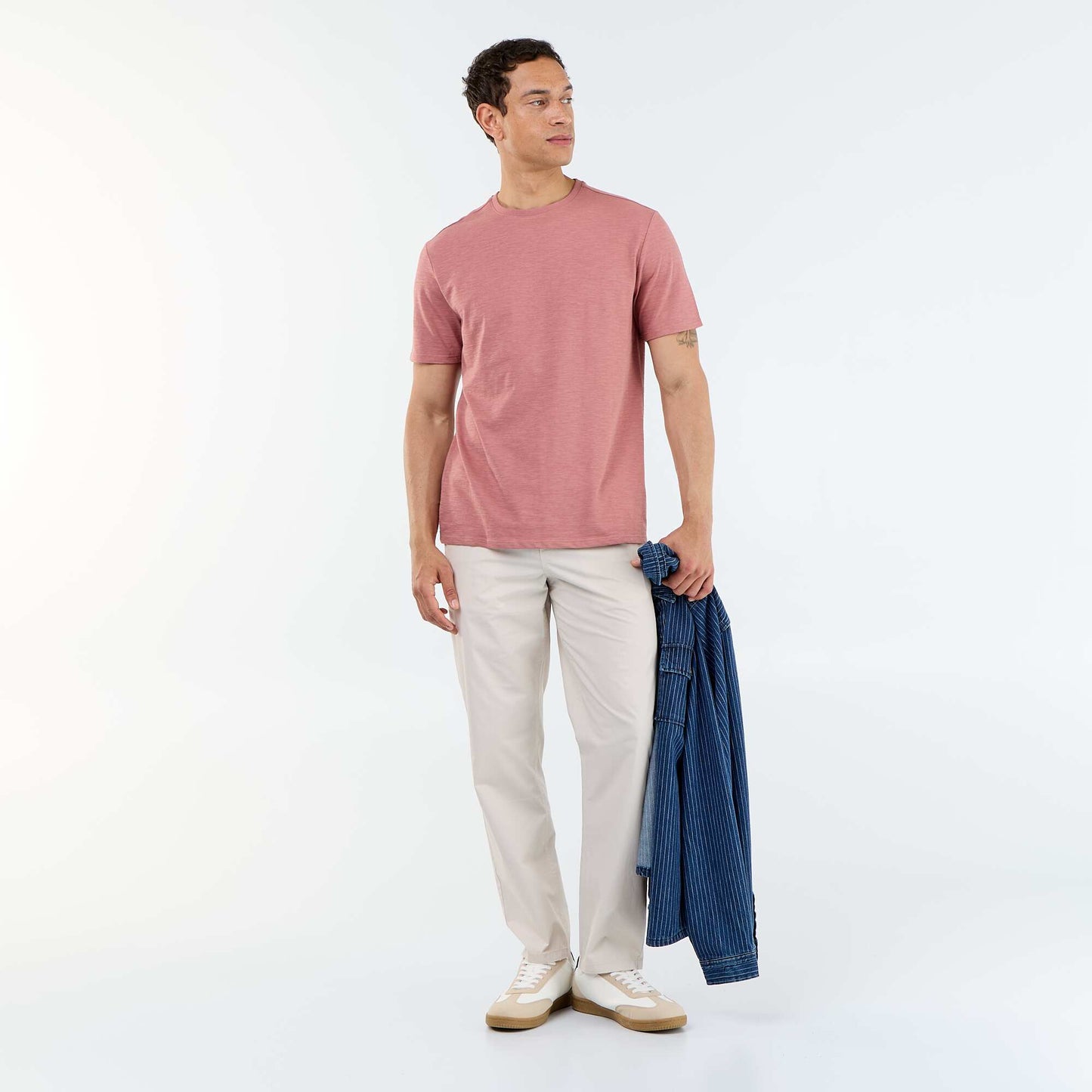 Plain Short-Sleeved T-Shirt PINK