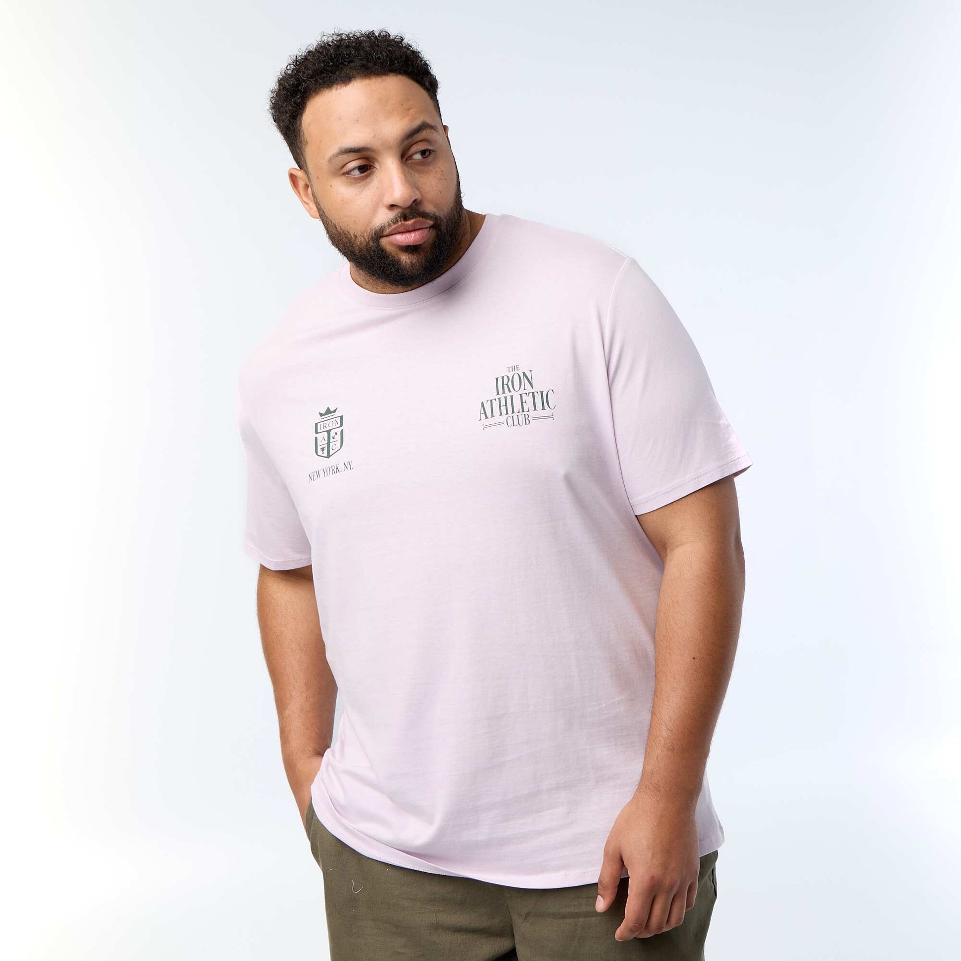 Short-sleeved printed T-shirt PURPLE