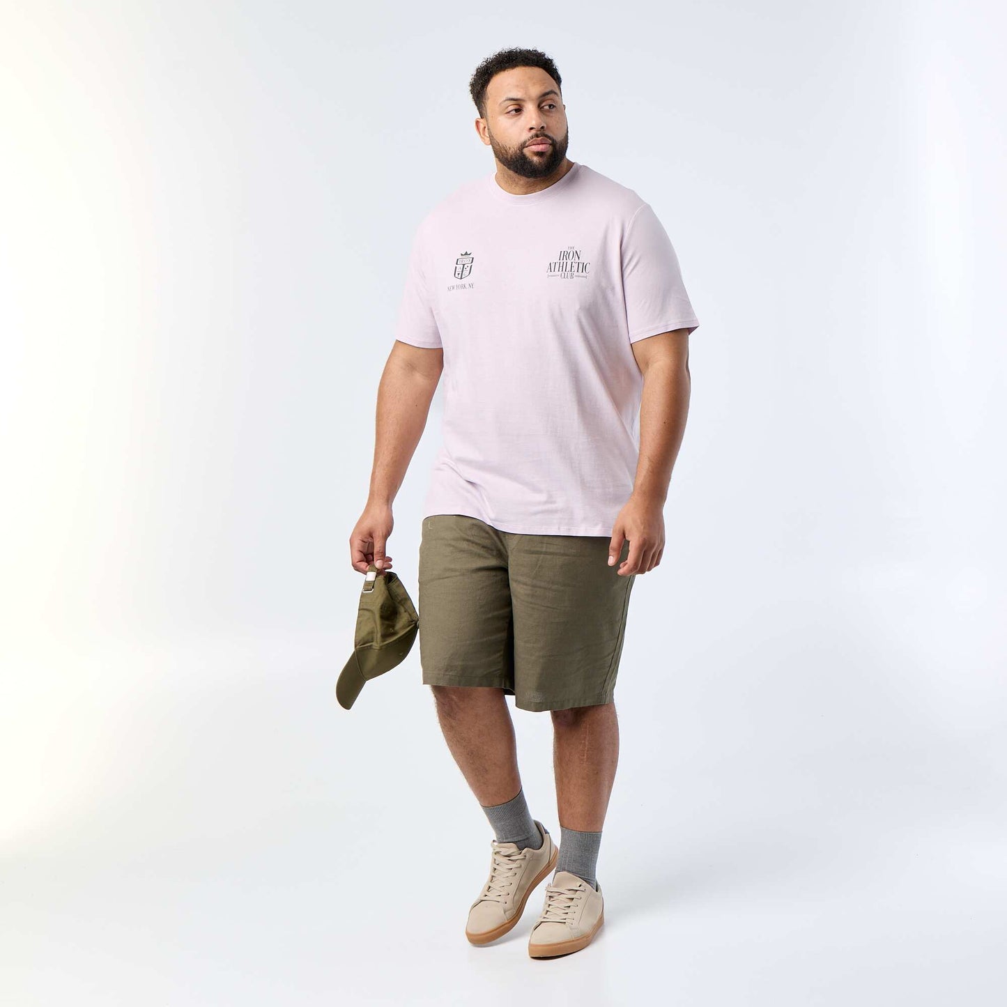 Short-sleeved printed T-shirt PURPLE