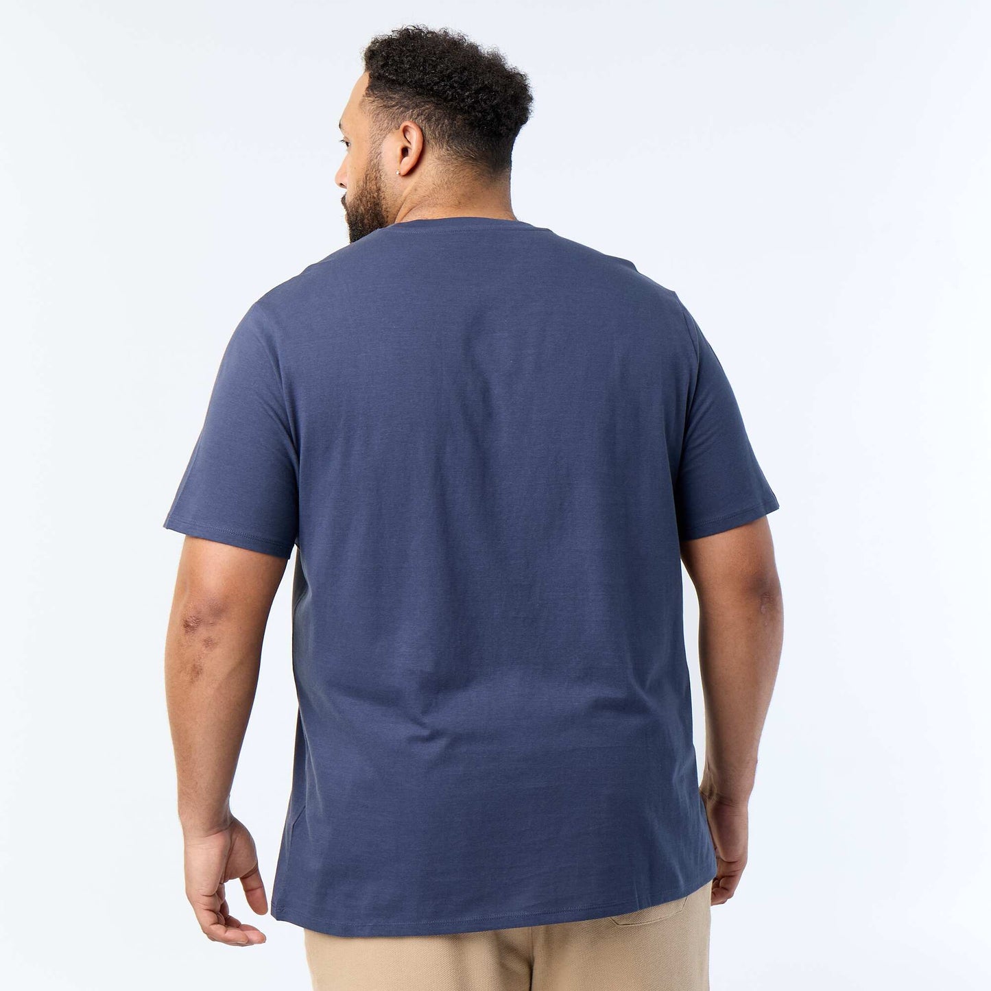 Short-sleeved printed T-shirt BLUE