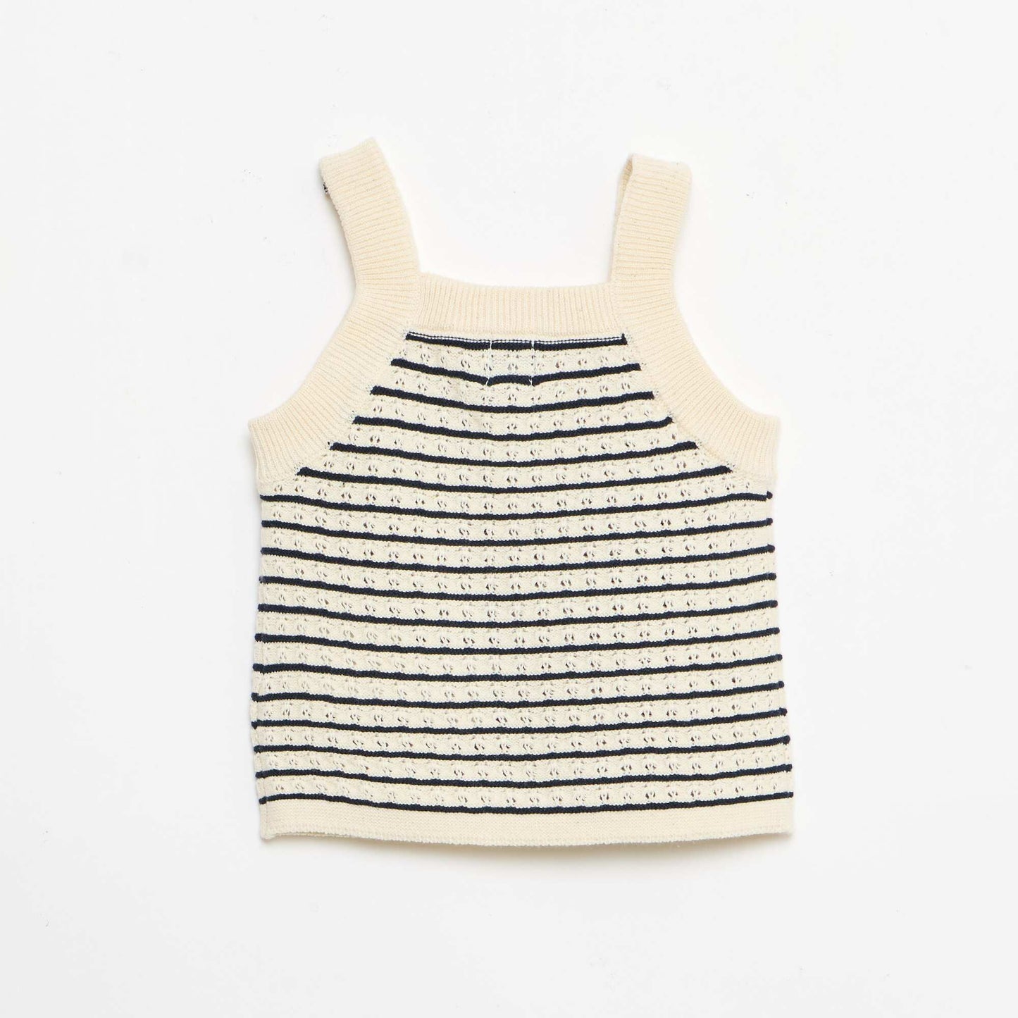 2-piece crochet shorts and T-shirt set BLUE