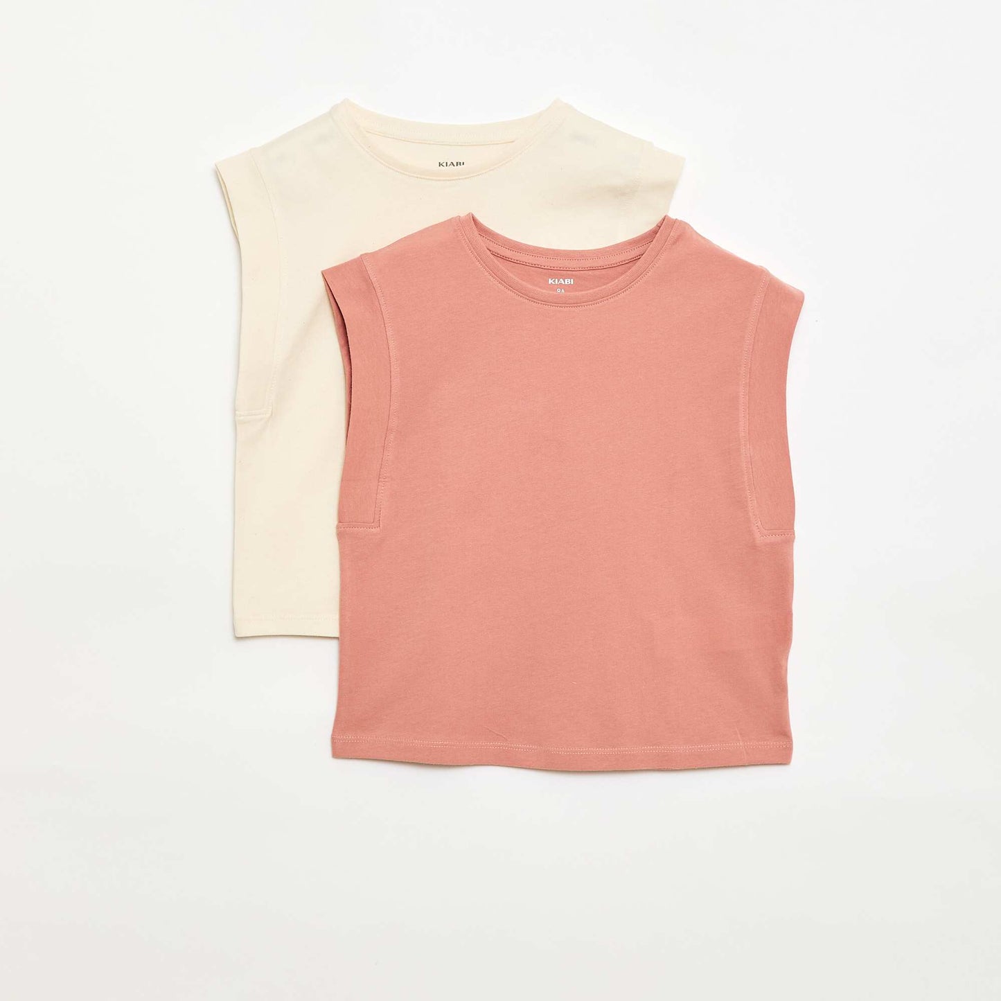 2-Pack of Plain Tank Tops PINK