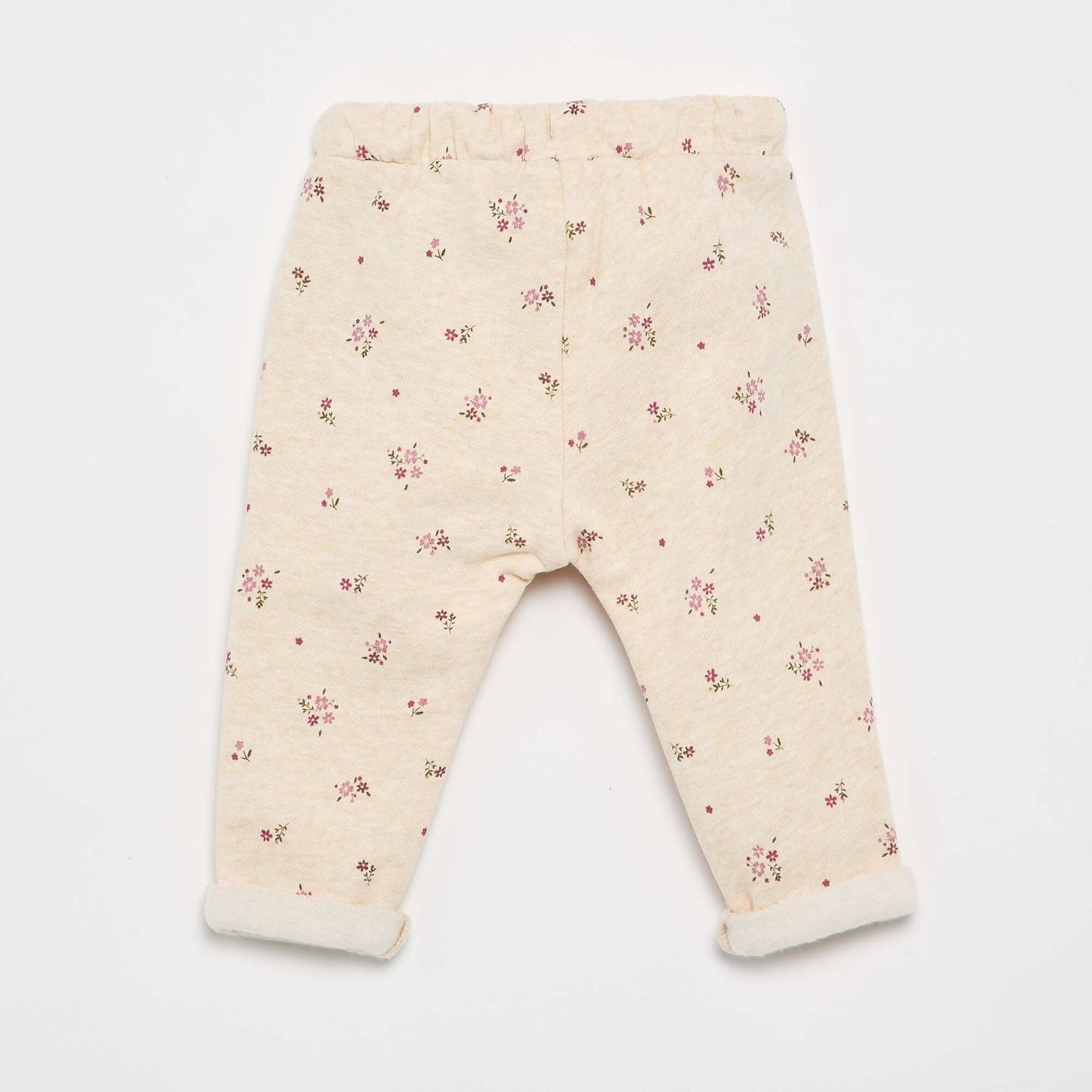 Patterned jogging pants BEIGE