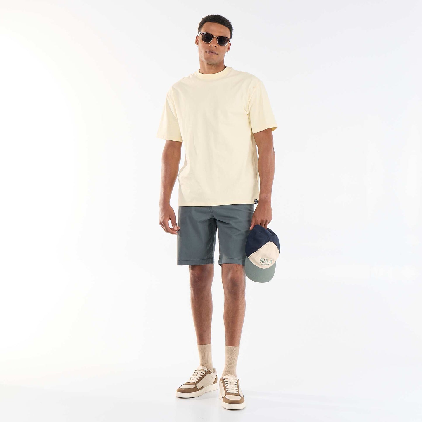 Plain chino shorts GREEN