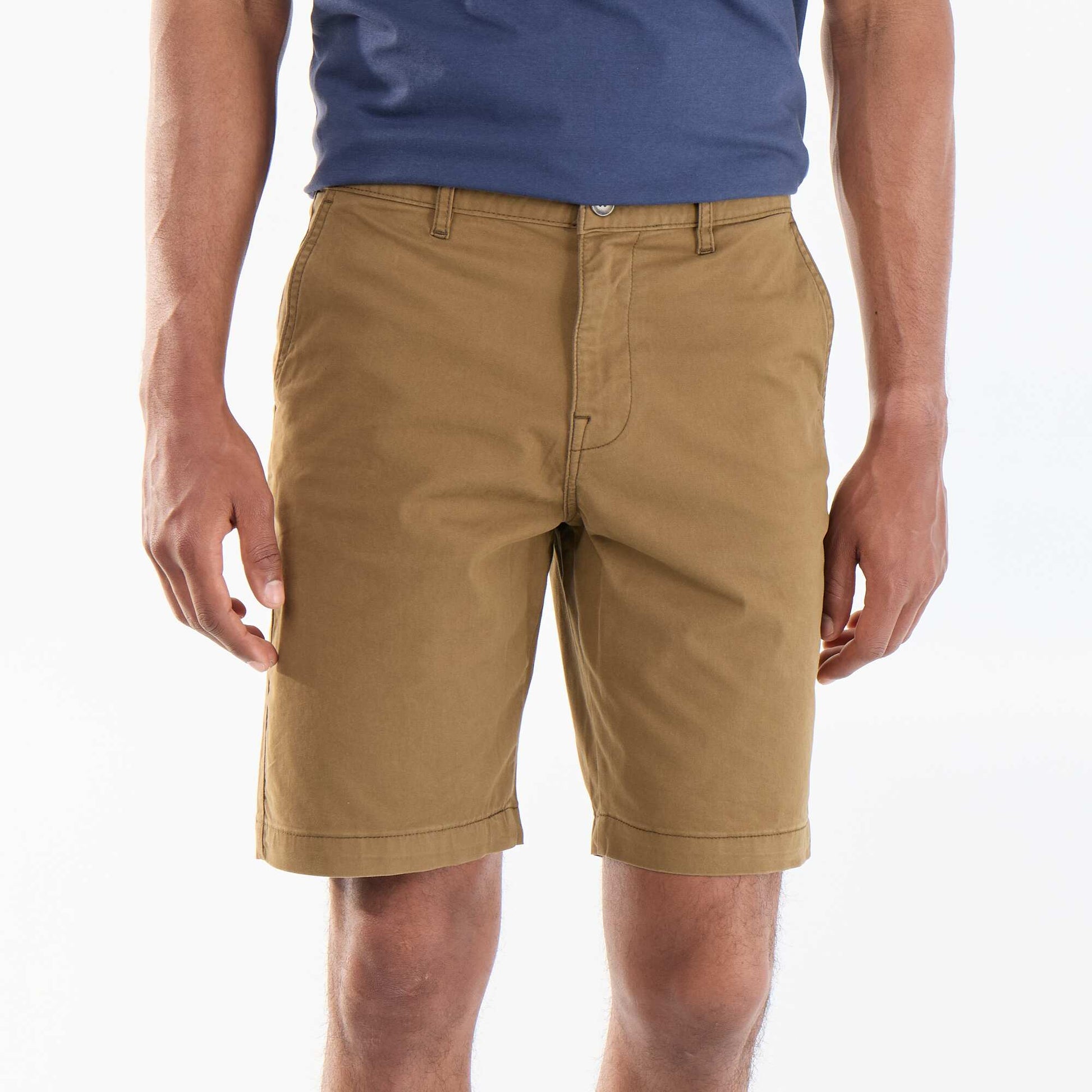 Plain chino shorts BROWN