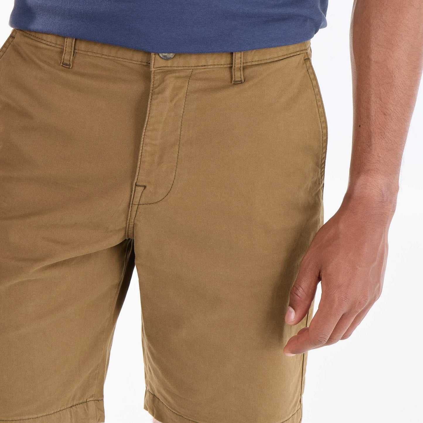 Plain chino shorts BROWN