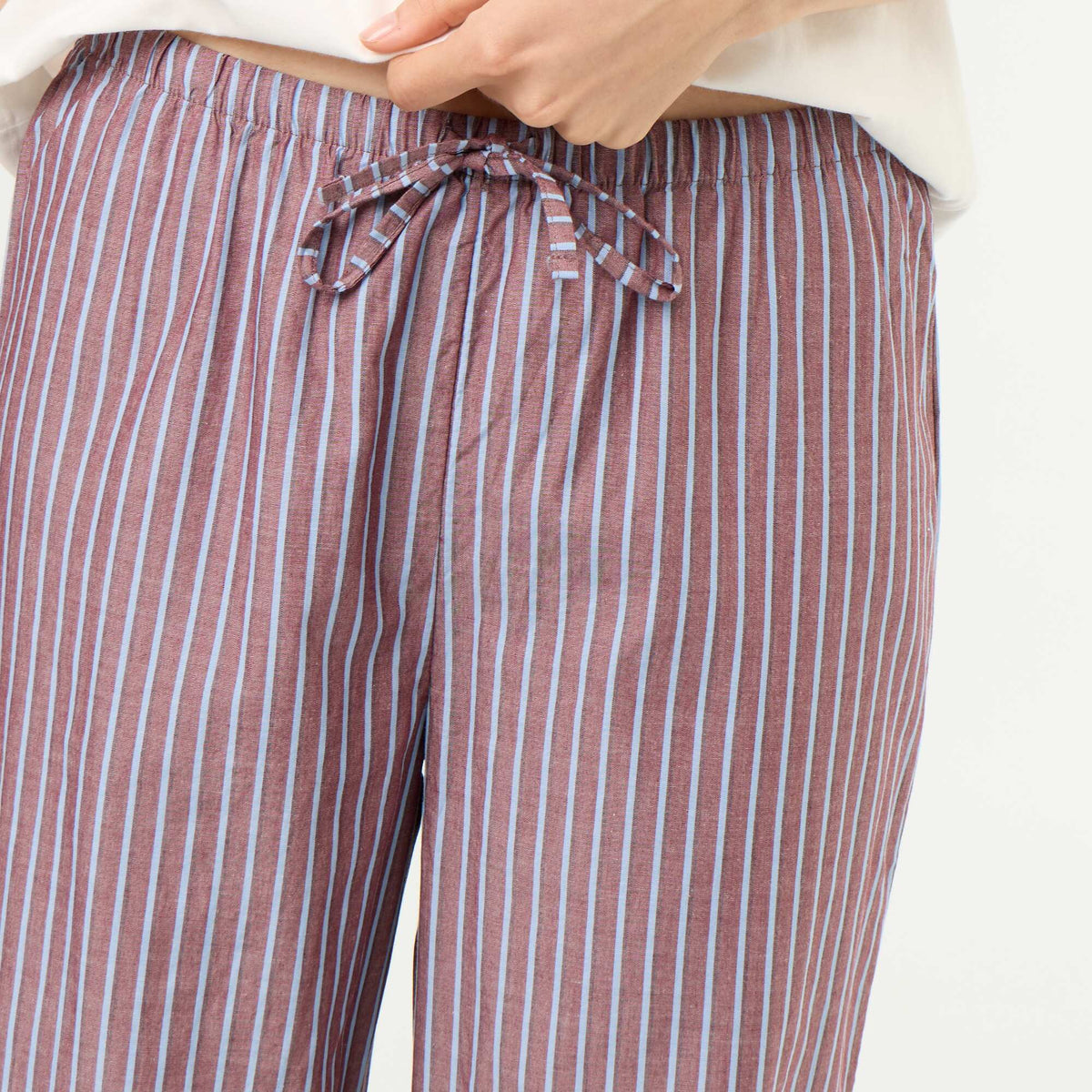 Cotton Pyjama Set - T-shirt & Pants BROWN