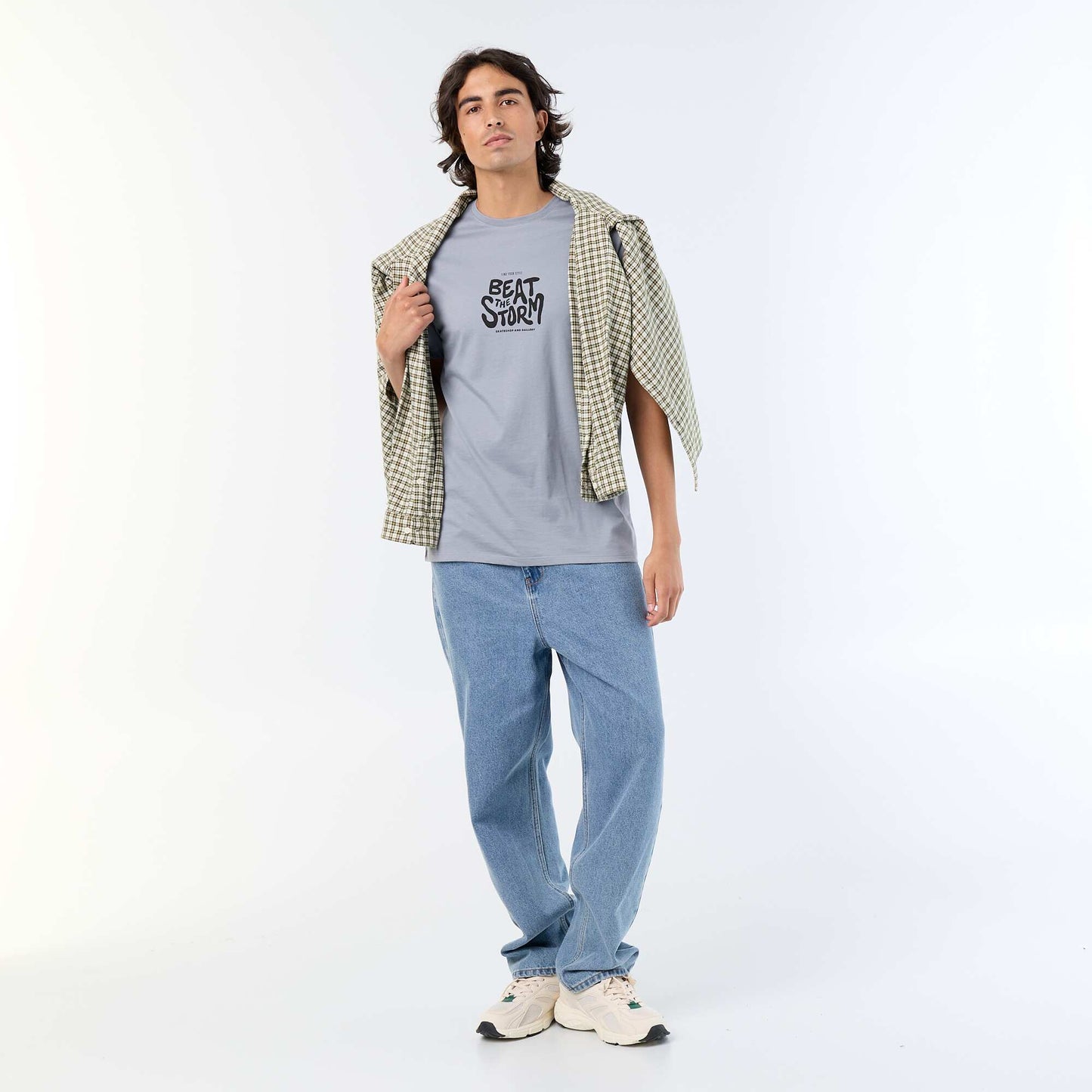 Printed Short-Sleeved T-Shirt GREY