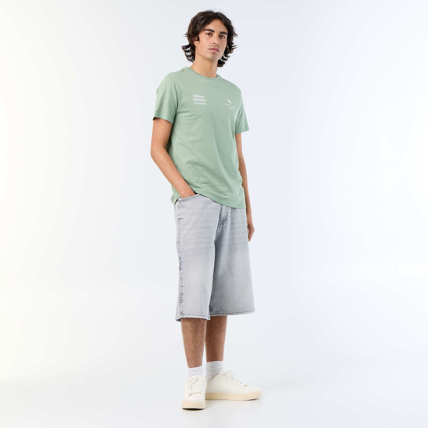 Printed Short-Sleeved T-Shirt GREEN