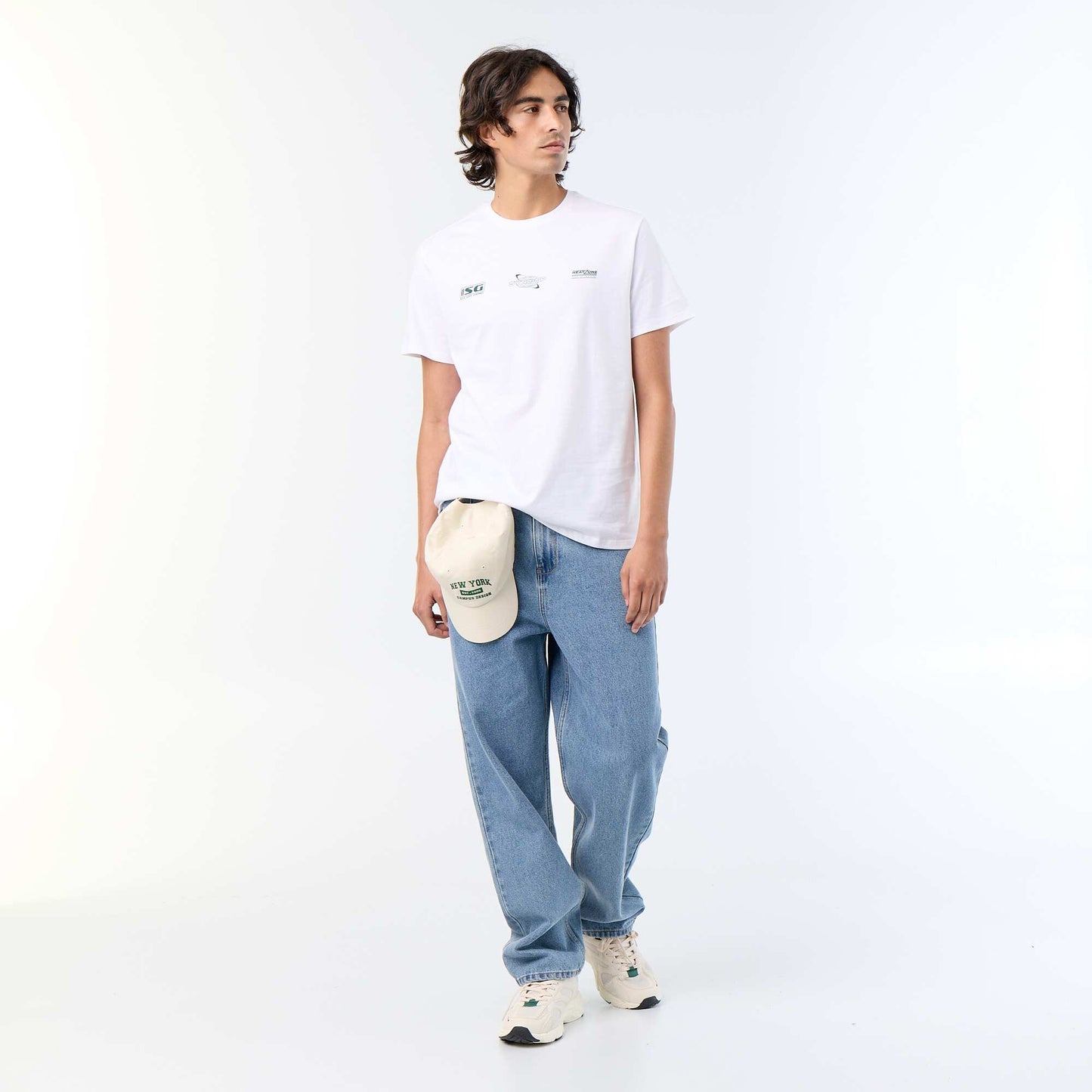 Printed Short-Sleeved T-Shirt WHITE