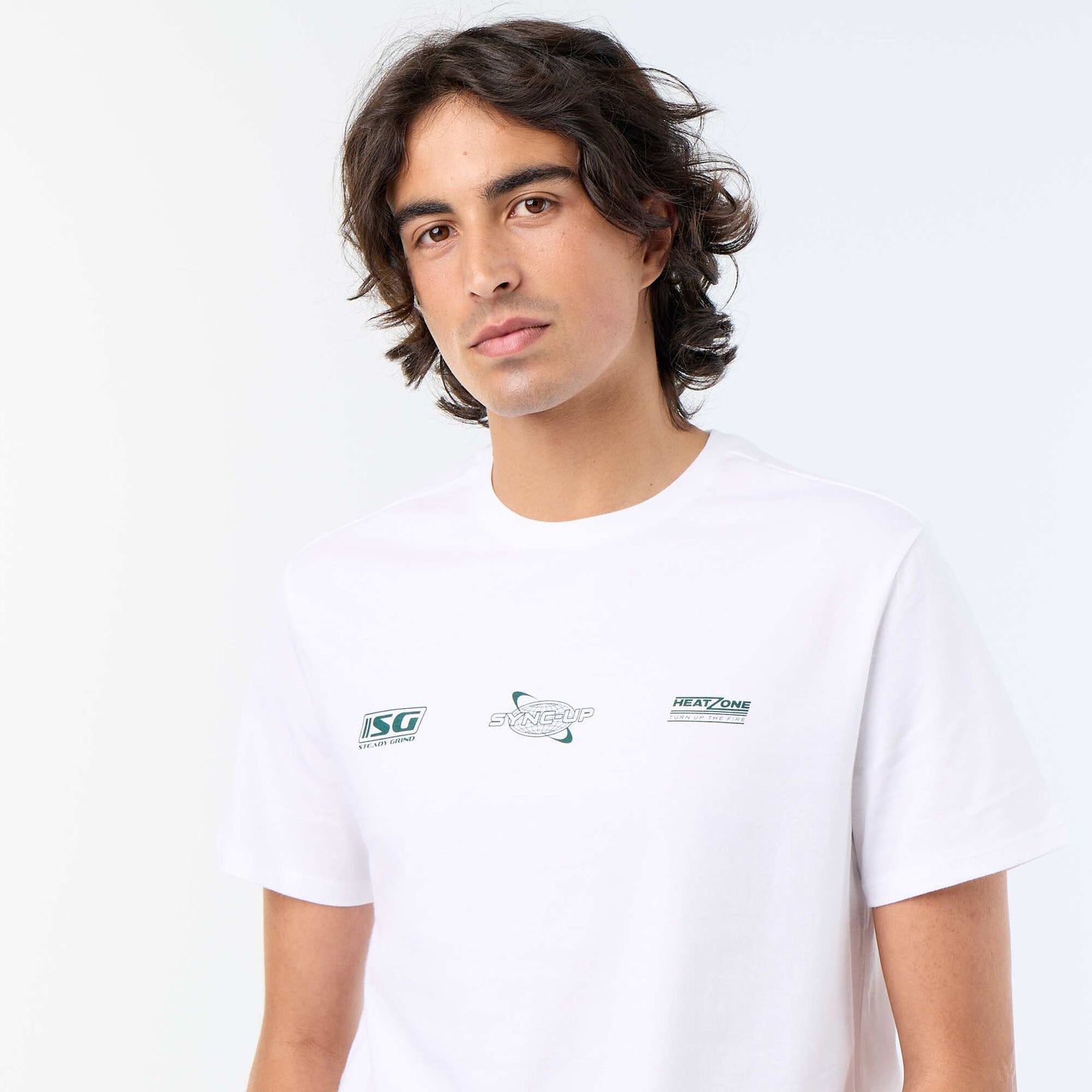 Printed Short-Sleeved T-Shirt WHITE