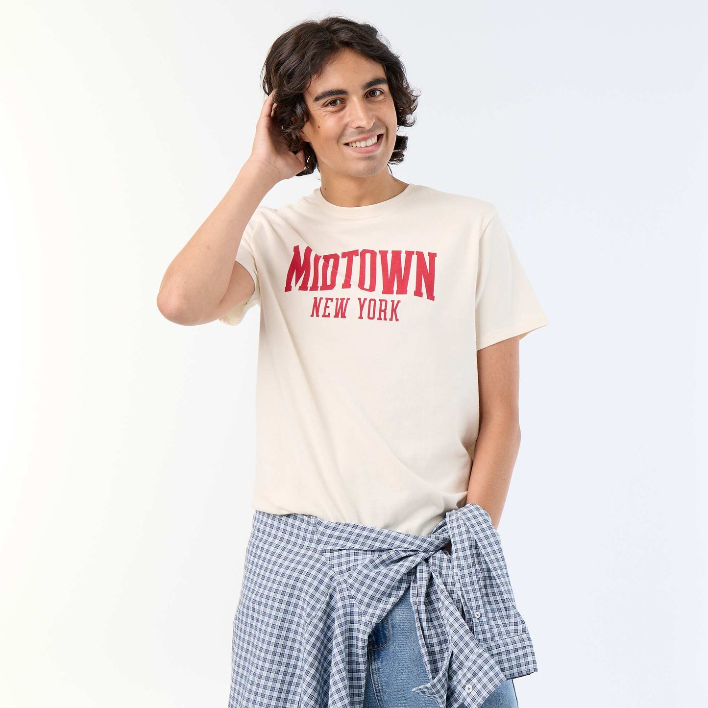 Printed Short-Sleeved T-Shirt WHITE