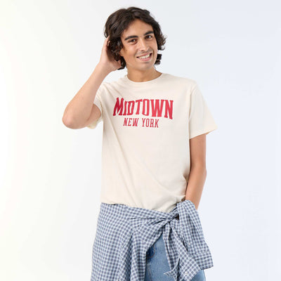 Printed Short-Sleeved T-Shirt WHITE