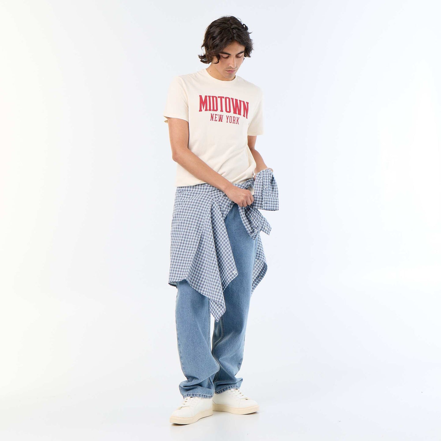 Printed Short-Sleeved T-Shirt WHITE