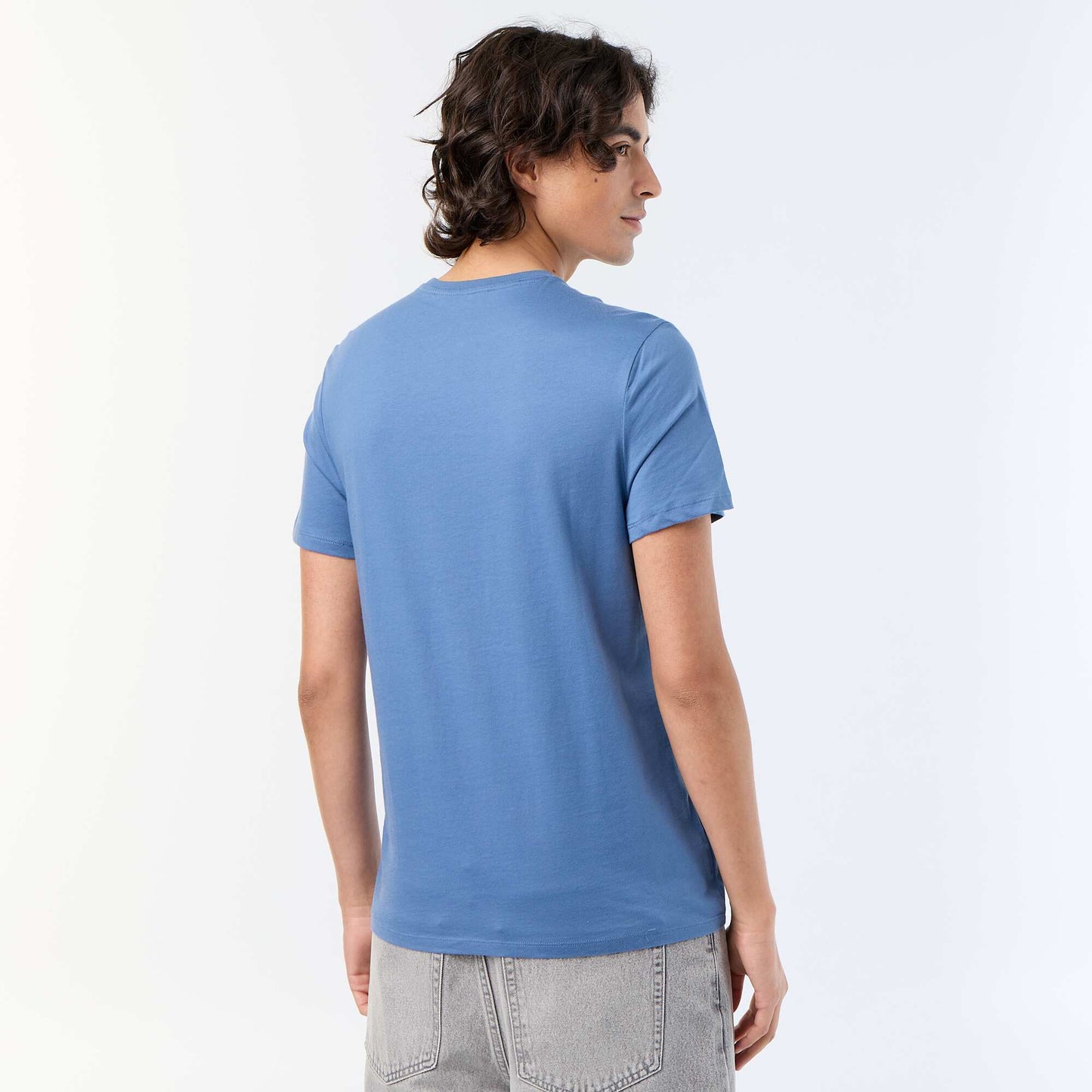 Printed Short-Sleeved T-Shirt BLUE